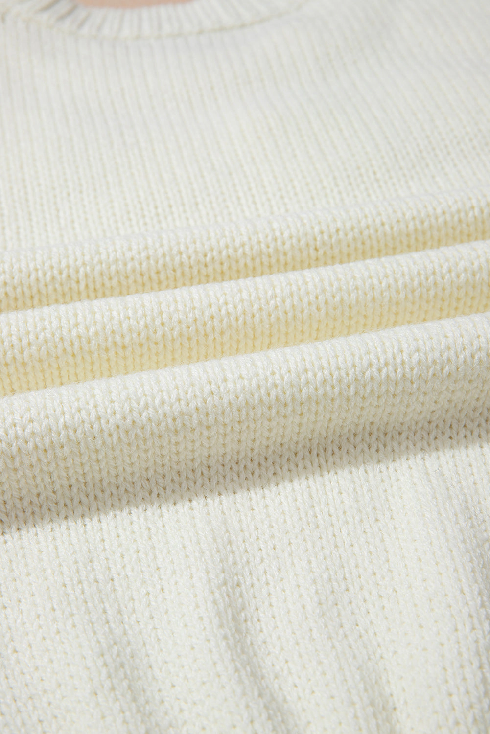 Threaded Pear Women's Rheakara Textured Puff Sleeve Sweater