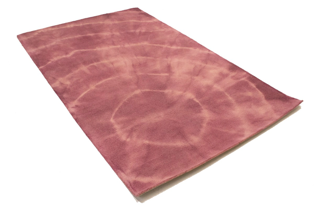 Magic Rugs 5'0 X 8'0 Hand-Tufted Deep Blush Tie-Dye Modern Wool Rug