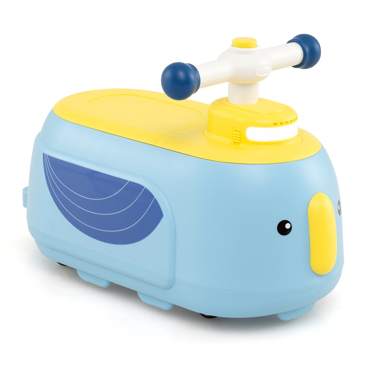 SUGIFT Blue Detachable Trailer Light Music and Under Seat Storage Toddler Ride On Toy