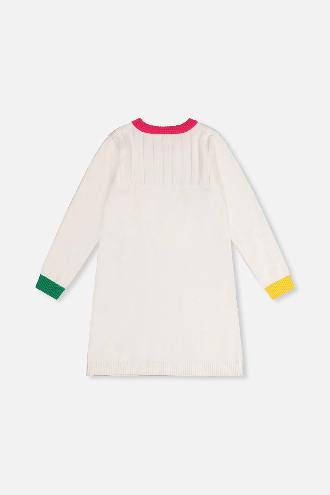 Deux par Deux Girls Heart Jacquard Knitted Dress