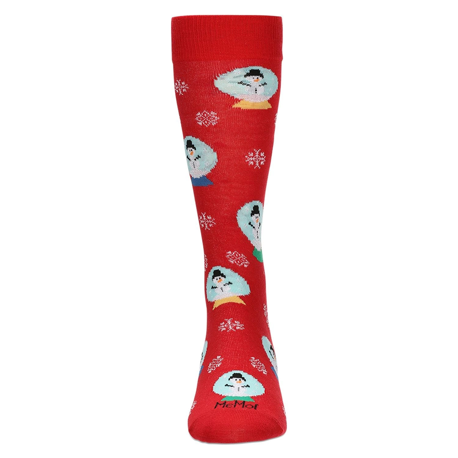 MeMoi Men's Snow Globes Holiday Crew Socks