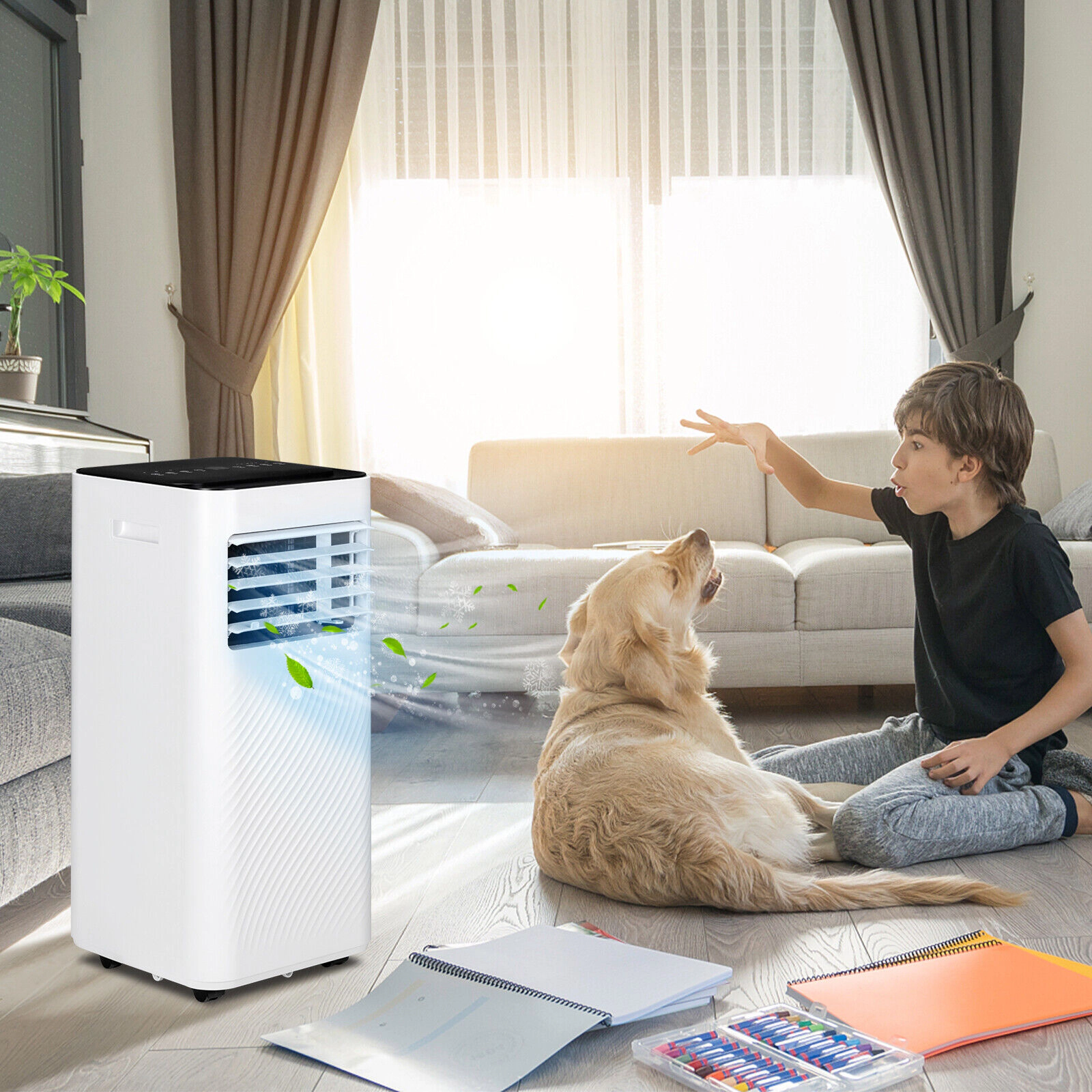 SlickBlue Unisex Portable 8000 BTU Air Conditioner