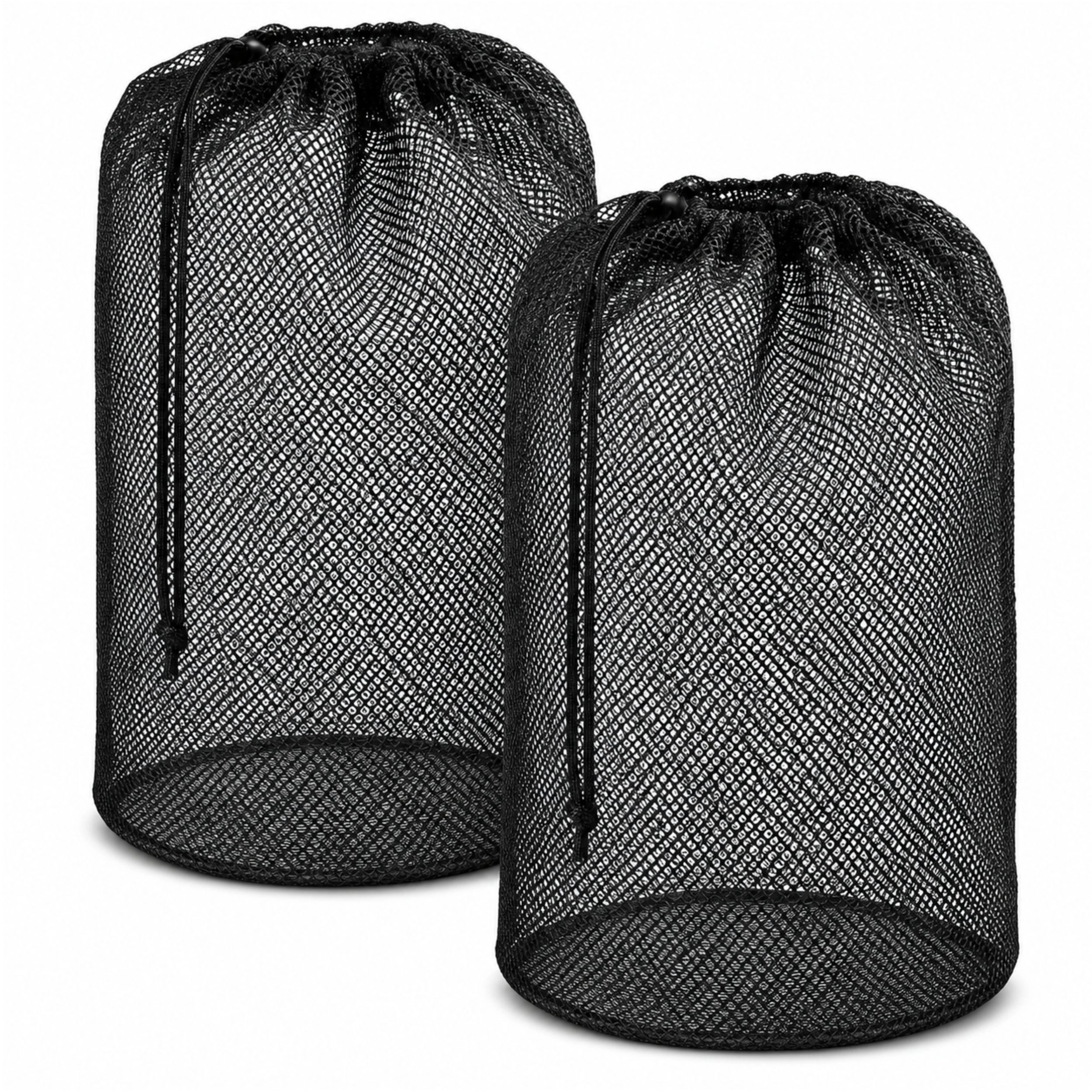 Home Collection Pack of 2 Large Mesh Laundry Bags with Drawstring 23" x 30"