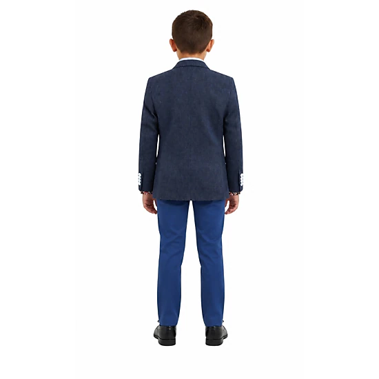 Elie Balleh Boys Slim Fit Clasic Mélange Jacket