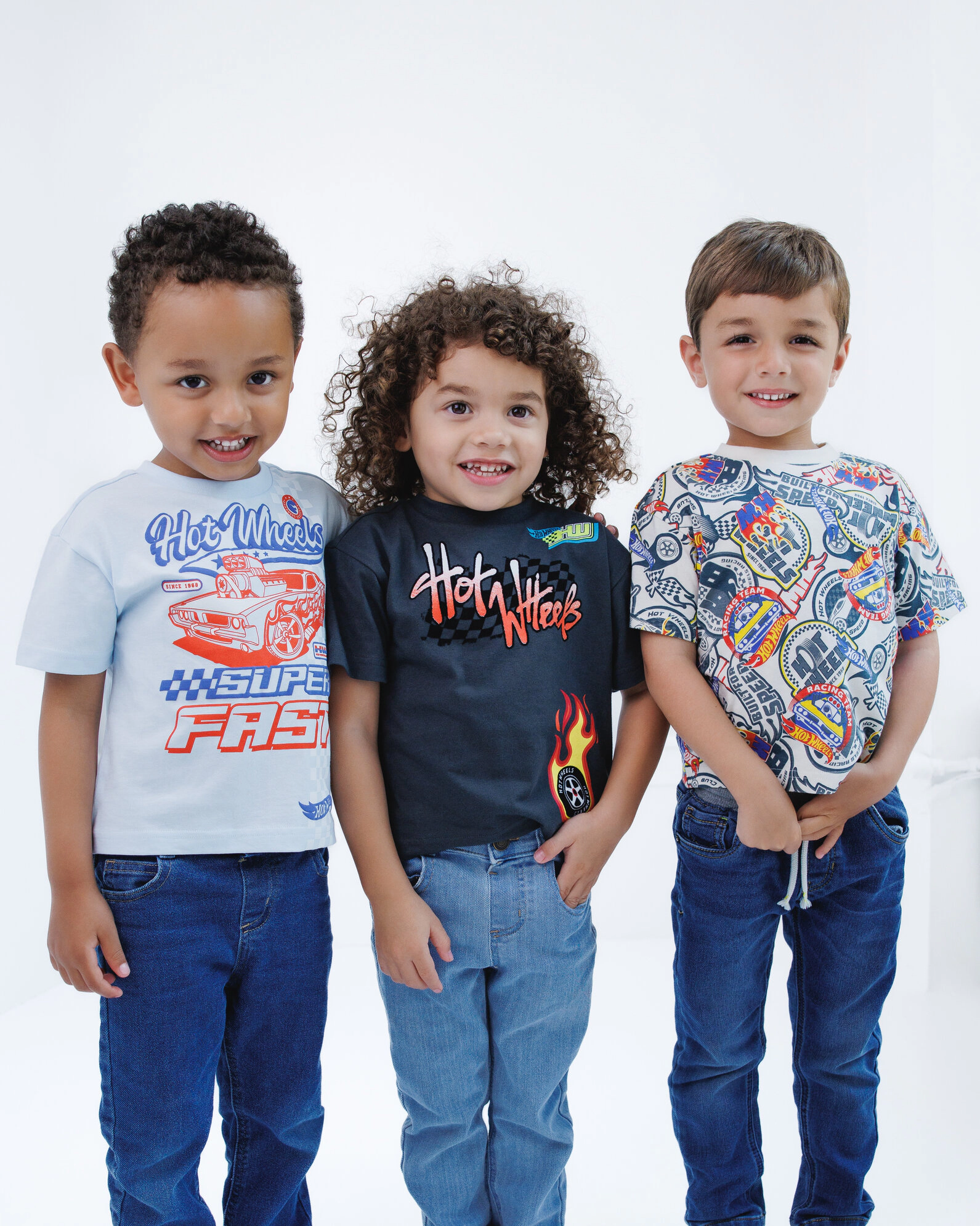 Hot Wheels Boys' 3-Pack Short Sleeve Tees