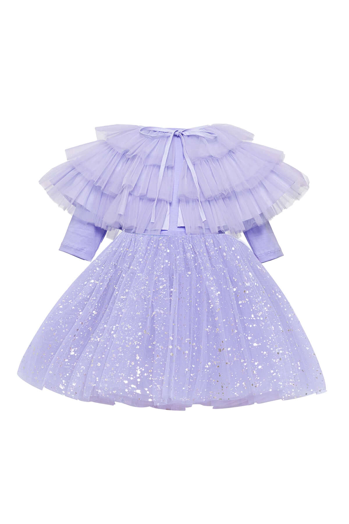 Mini Celebrities Girls Shiny Lilac Dress Set