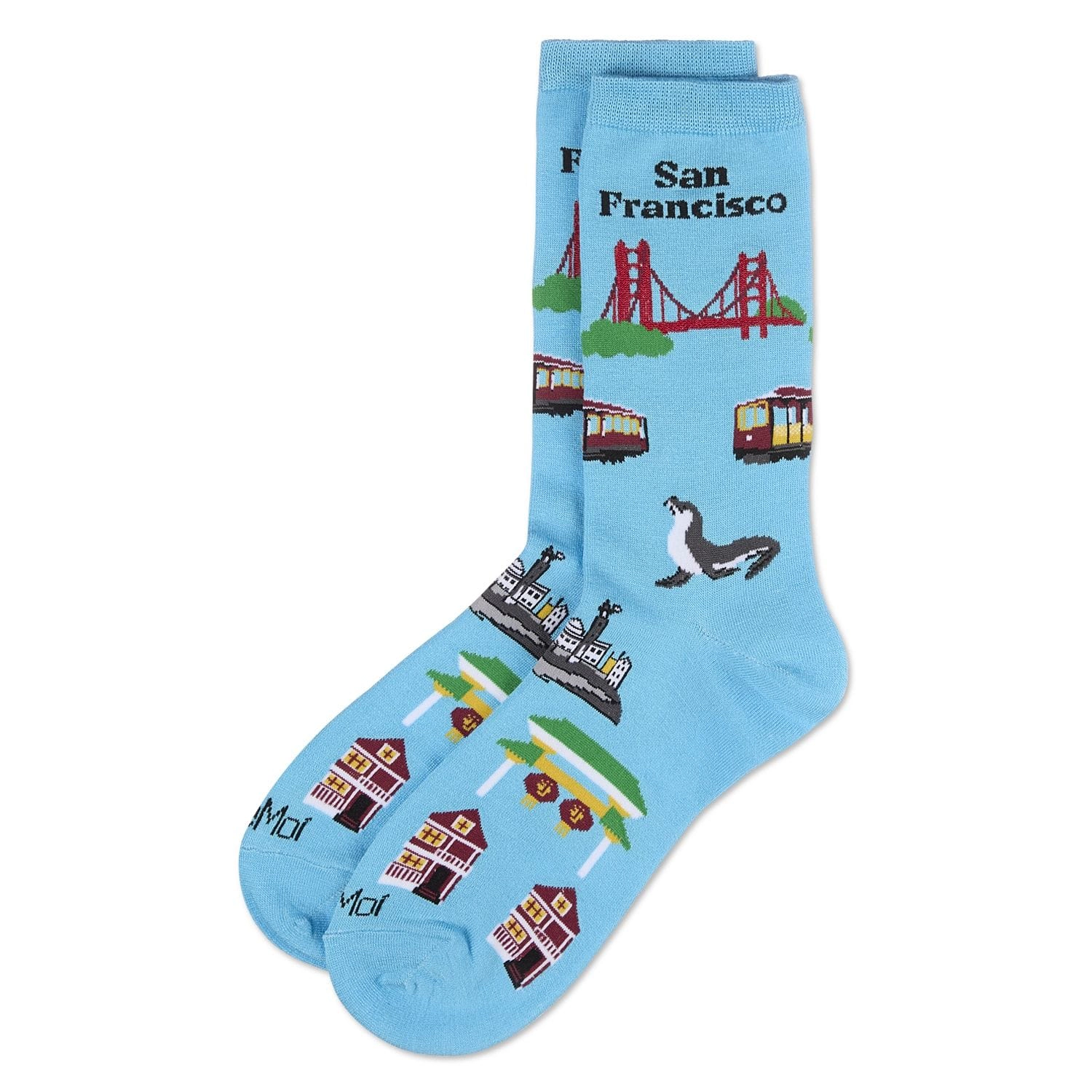 MeMoi Women's San Francisco Rayon From Bamboo Crew Socks