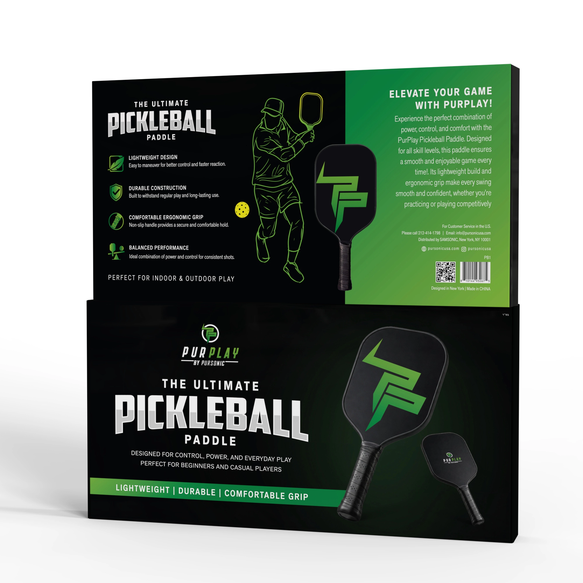 Pursonic Unisex Pro Performance Lightweight Pickleball Paddle
