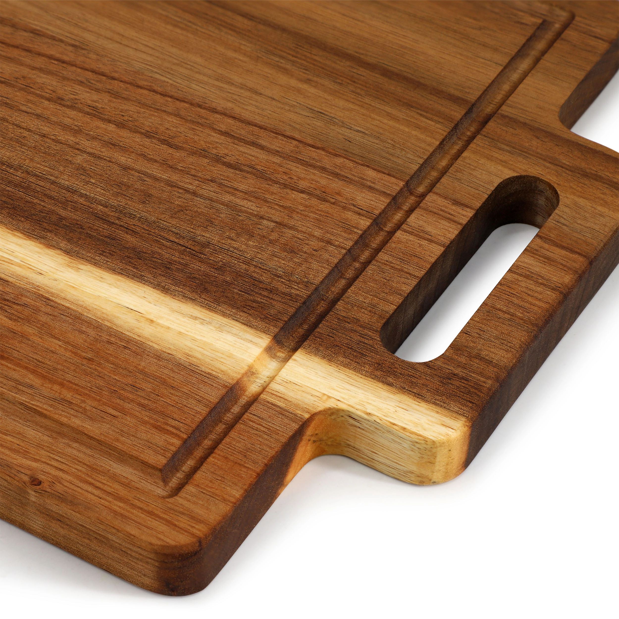 MegaChef 16.5 x 11 Inch Acacia Wood Rectangle Serving Board with Handle