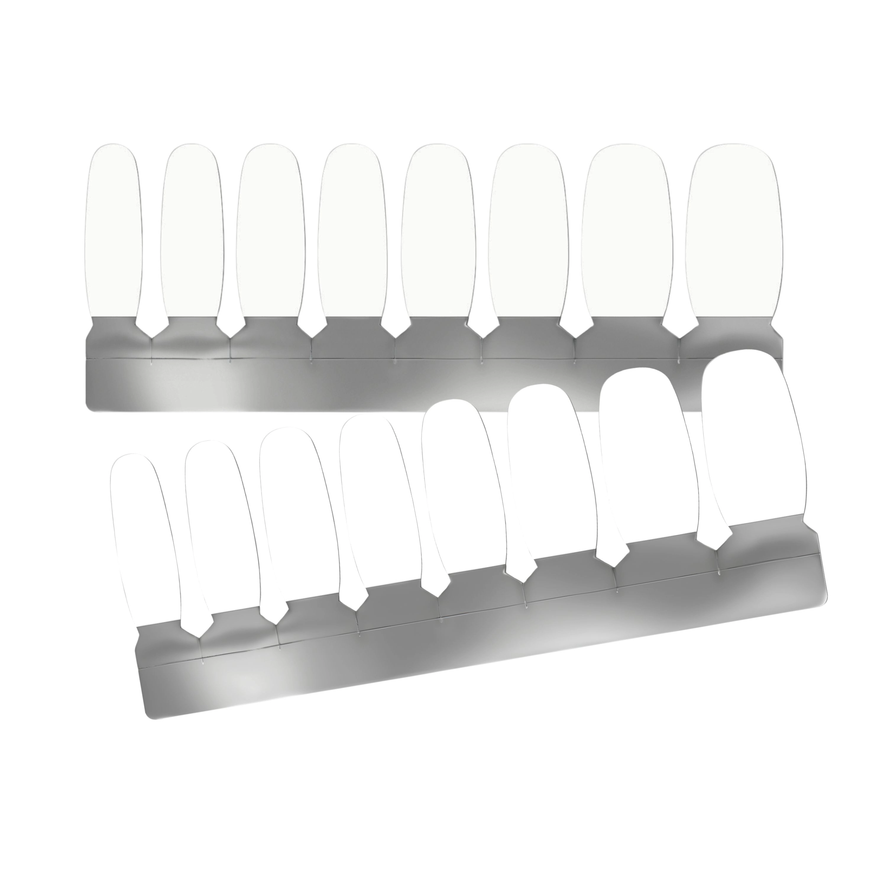 XPNail Women's 2-Pack Bundle of Nail Polish Strips White 16ct