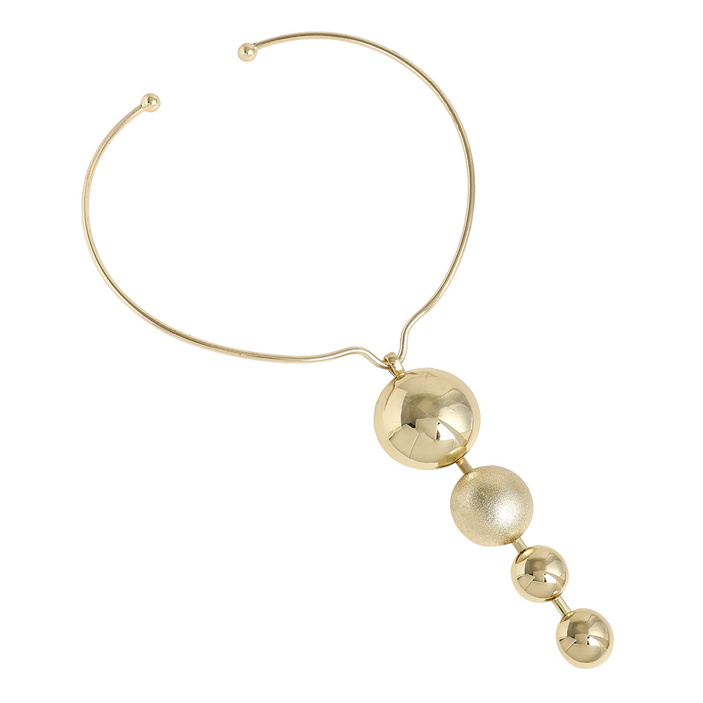 SOHI Women's Balldrop Statement Necklace