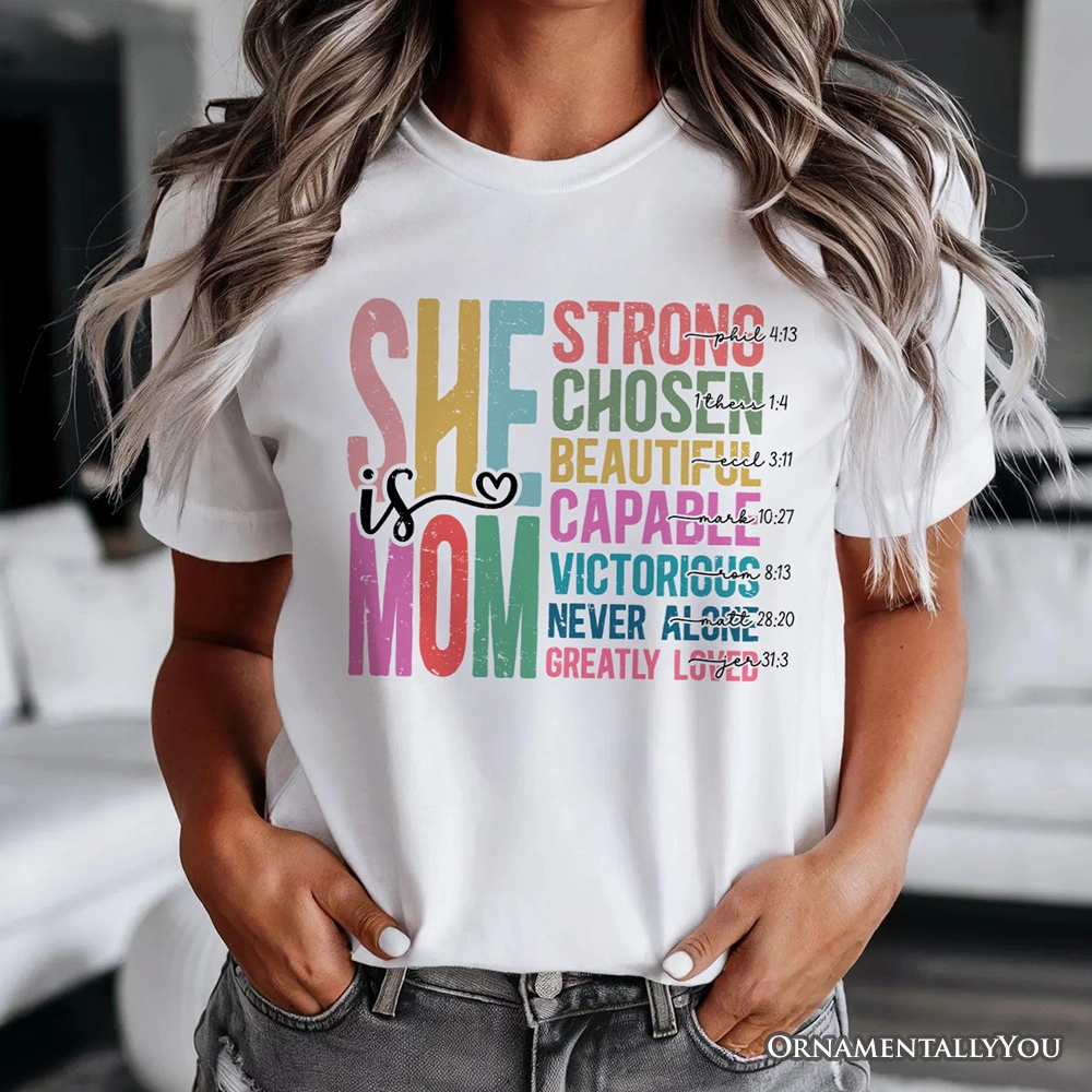 OrnamentallyYou Womens Inspirational Christian Mom T-Shirt