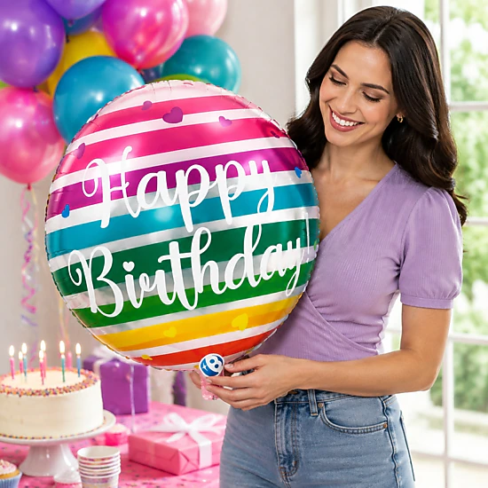 LoonBalloon 22 in Rainbow Letter Foil Balloons - 5 Count, Color ...