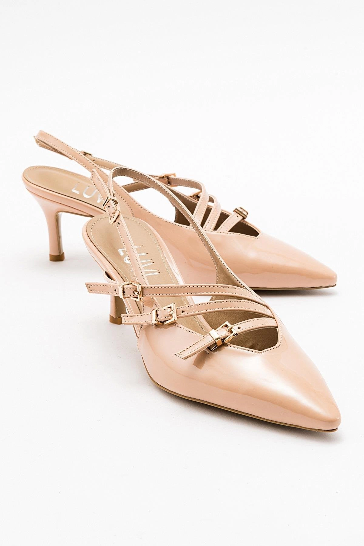 Prologue Shoes Womens Magra Pointed-Toe Slingback Stiletto