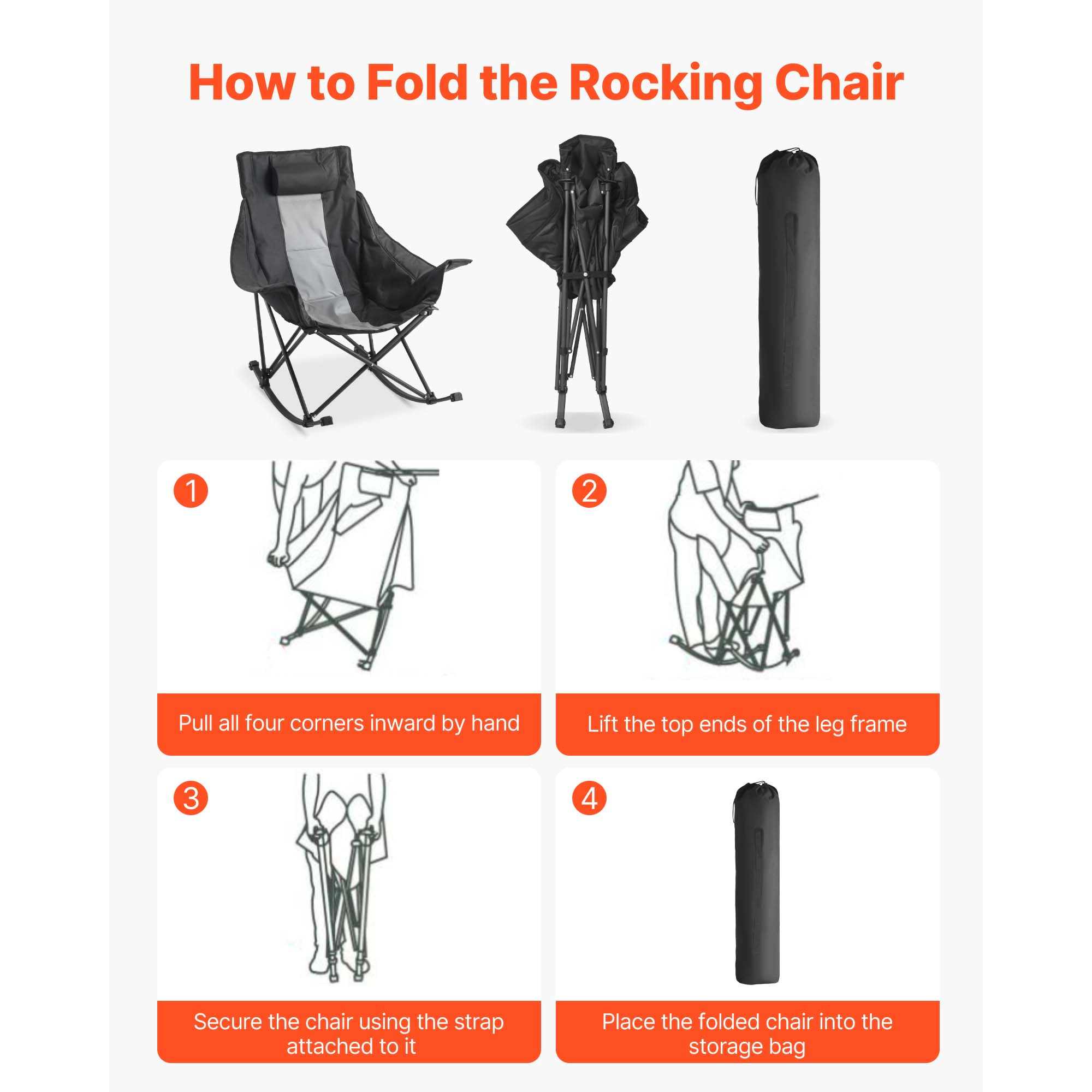 HONGGE Portable Folding Camping Chair
