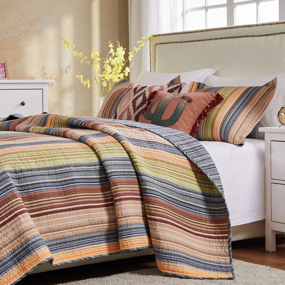 Greenland Home Fashion Katy Quilt And Pillow Sham Set 2 Piece