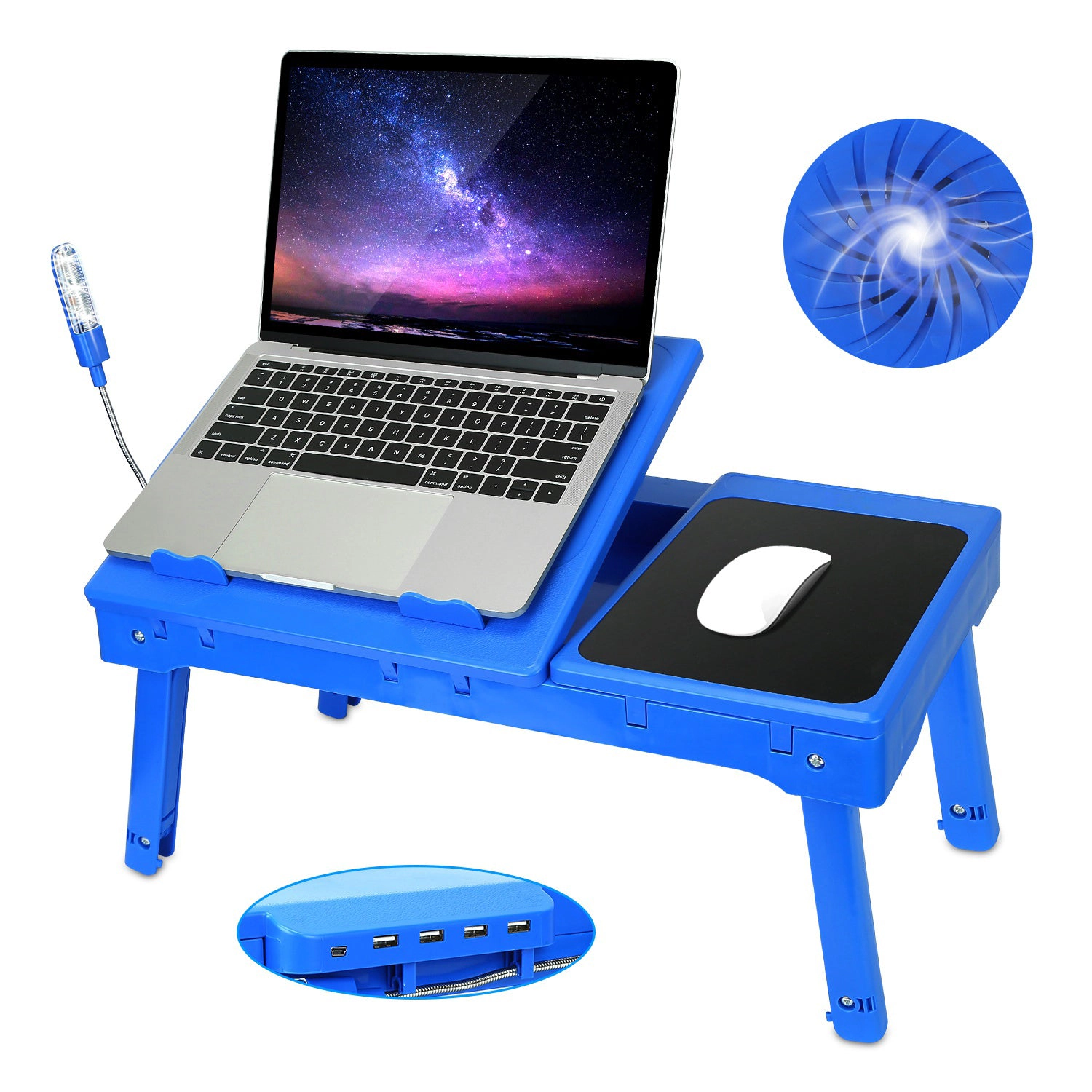 GBruno Foldable Laptop Table With Cooling Fan