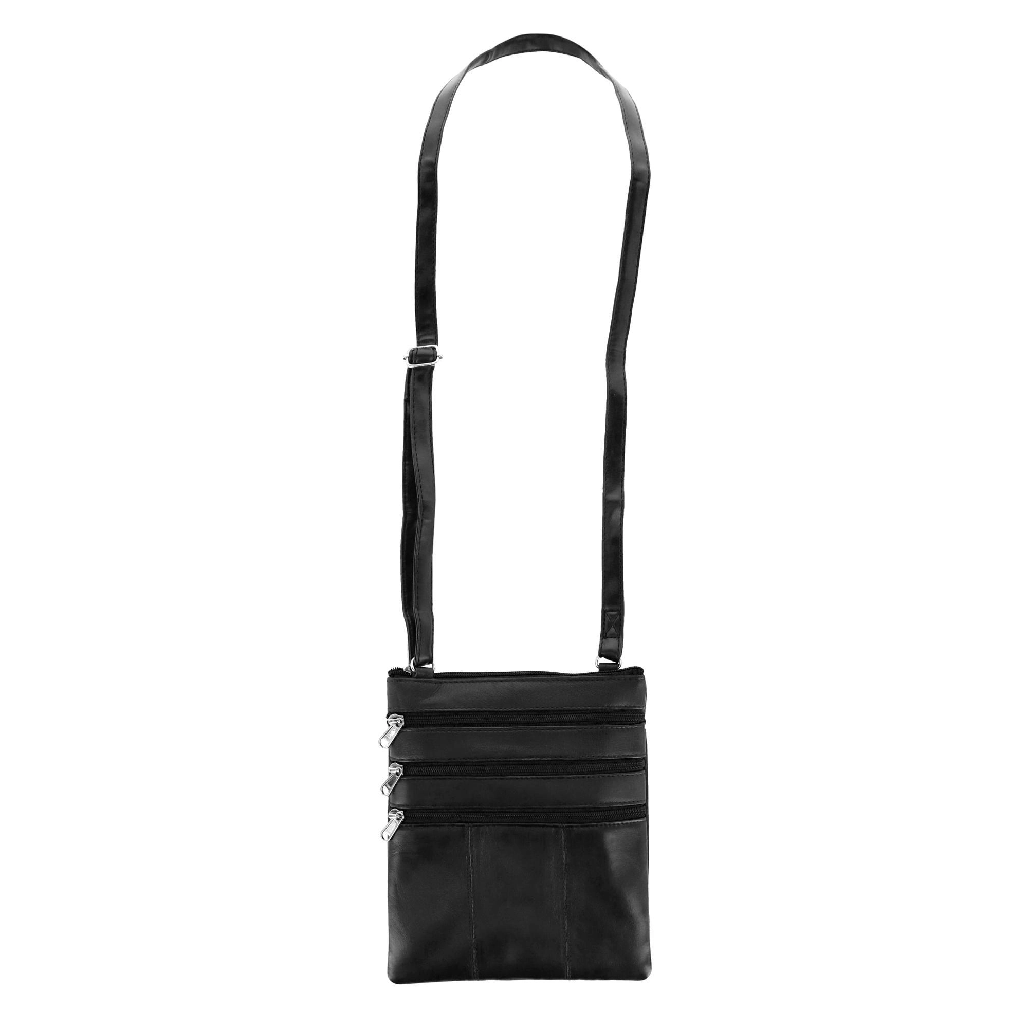 London Stitch Women's Leather Phone Pocket Crossbody Handbag