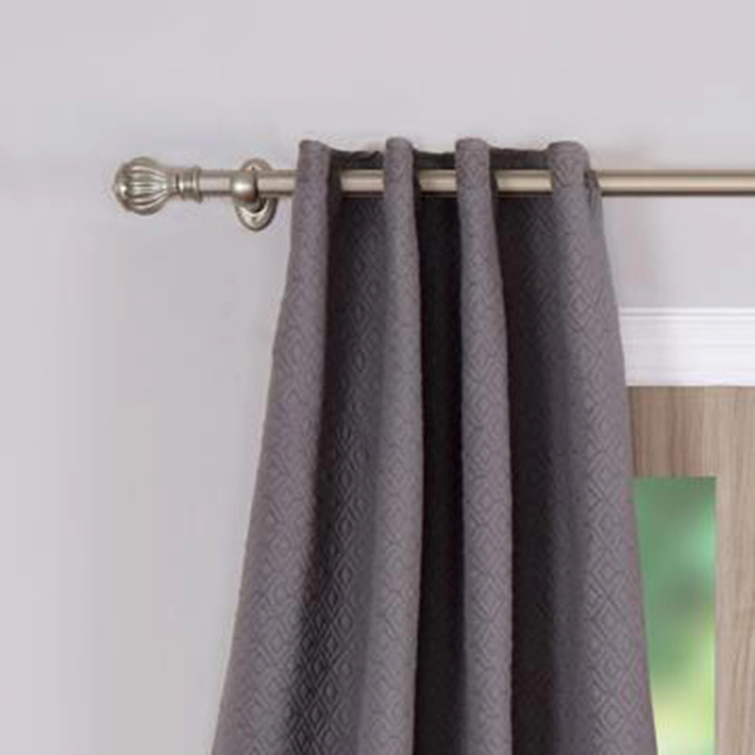 Greenland Home Fashion Vashon Window Panel Pair - Gray 42x84"