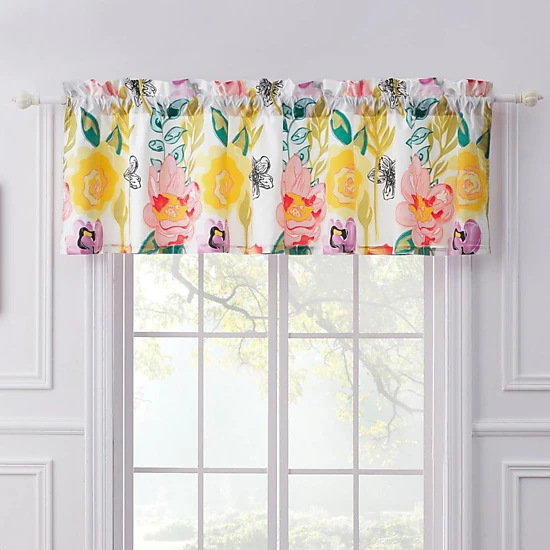Greenland Home Fashion Watercolor Dream Window Valance - Multi 84x19"
