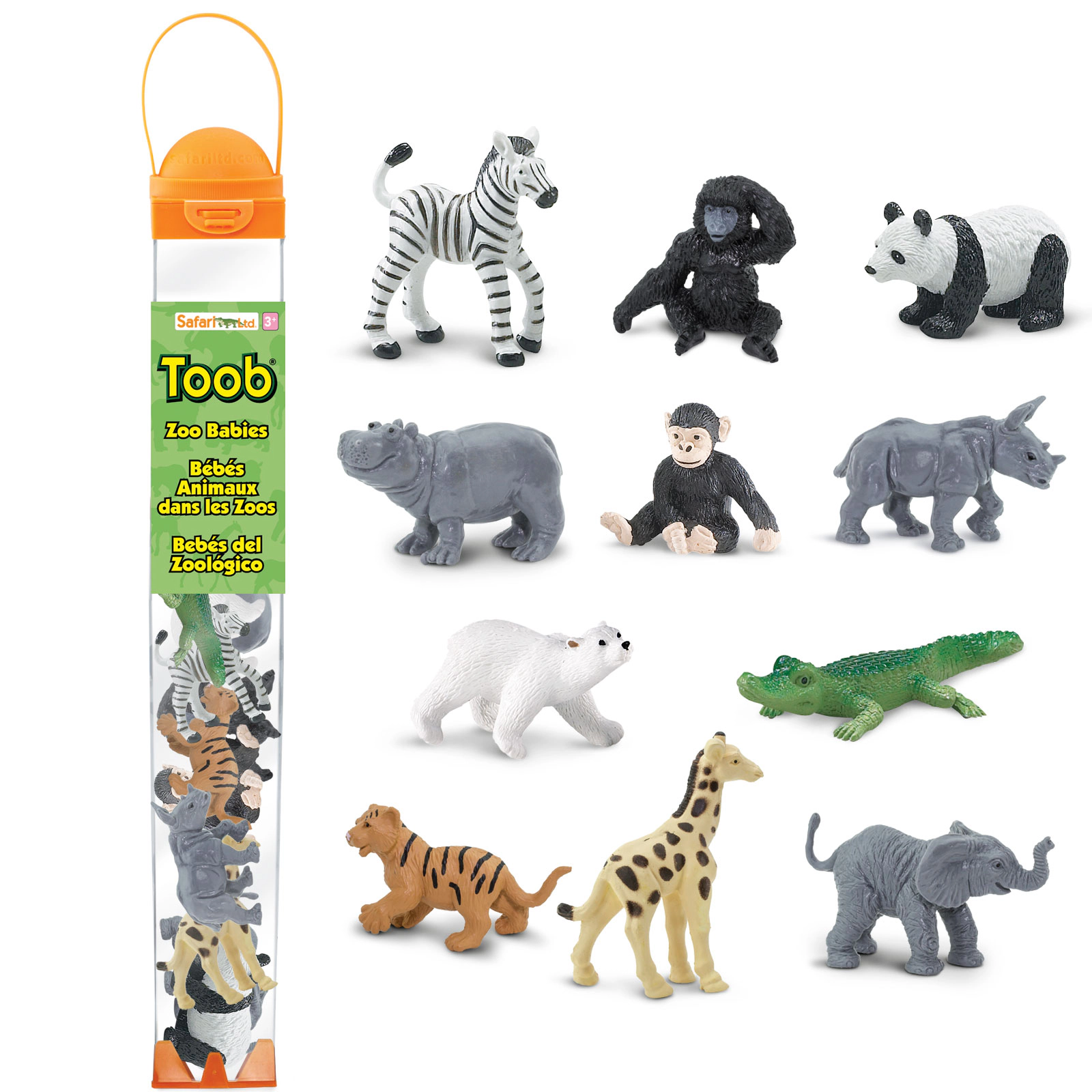 Safari Ltd. - Baby Zoo Animals TOOB - contains 11 Mini Figurines