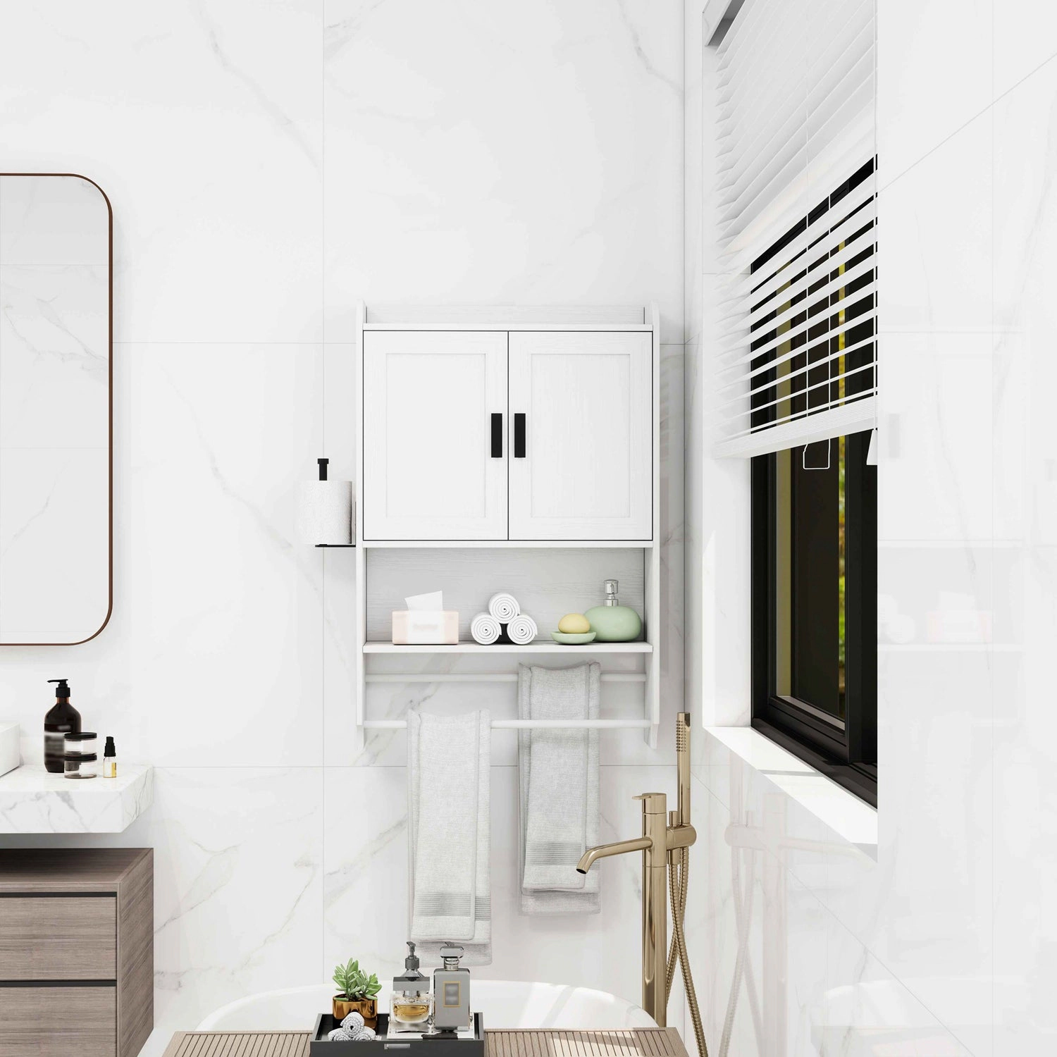 GBruno Wall-Mounted Bathroom Storage Cabinet