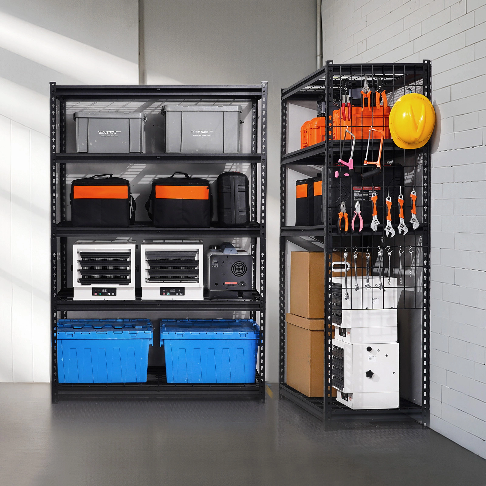 Flynama Storage Shelves 5 Tier Adjustable Heavy Duty Garage Shelving Units 3000 lbs