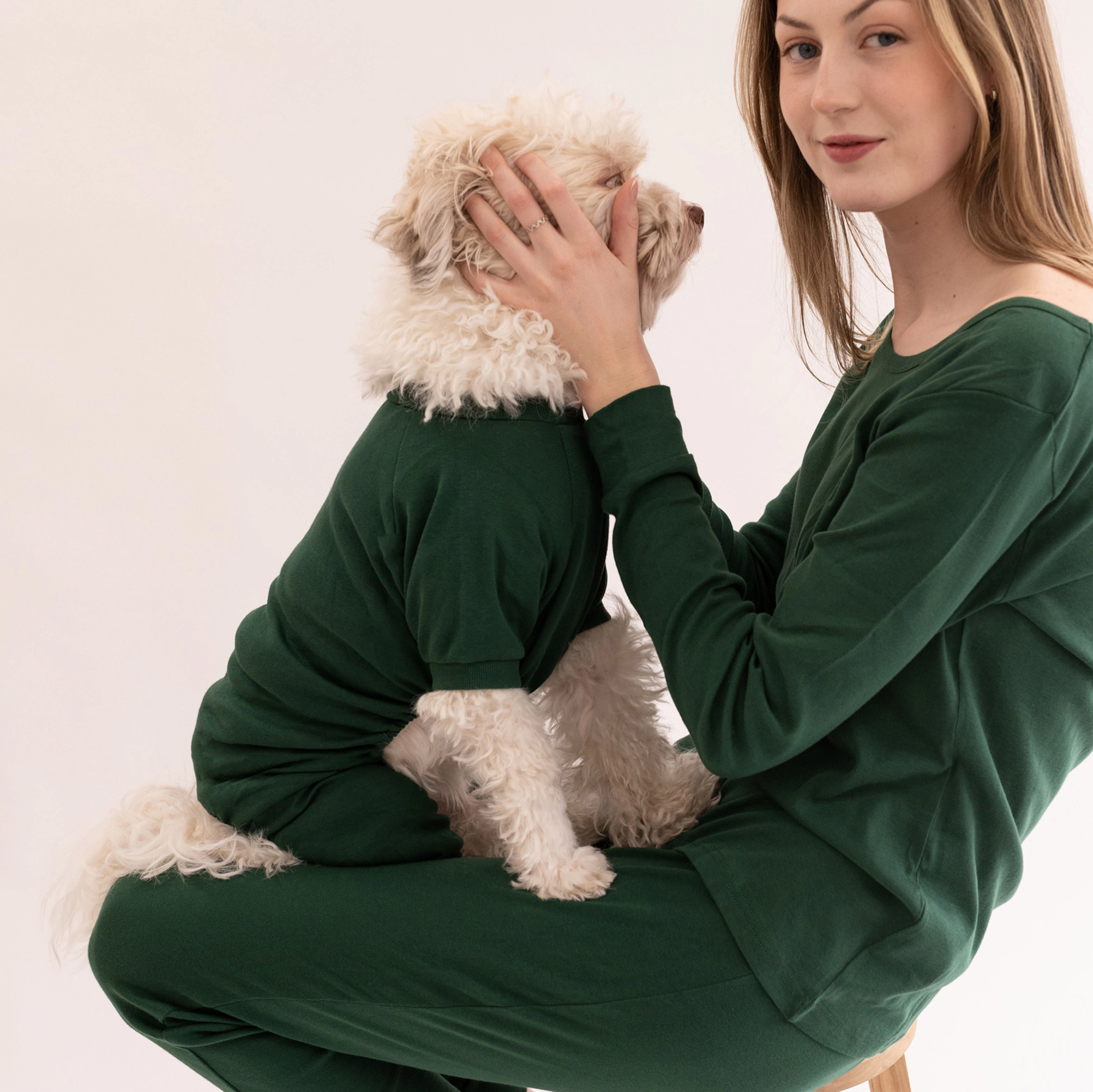 Leveret Dog Cotton Boho Solid Pajamas
