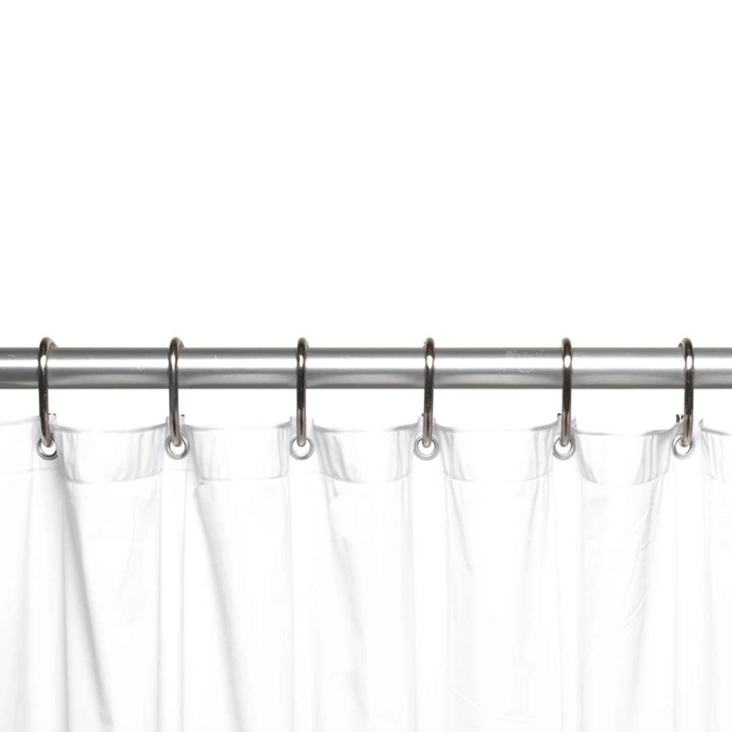 Carnation Home Fashions 4 Gauge Premium PVC Vinyl Shower Curtain Liner 72" x 72" White