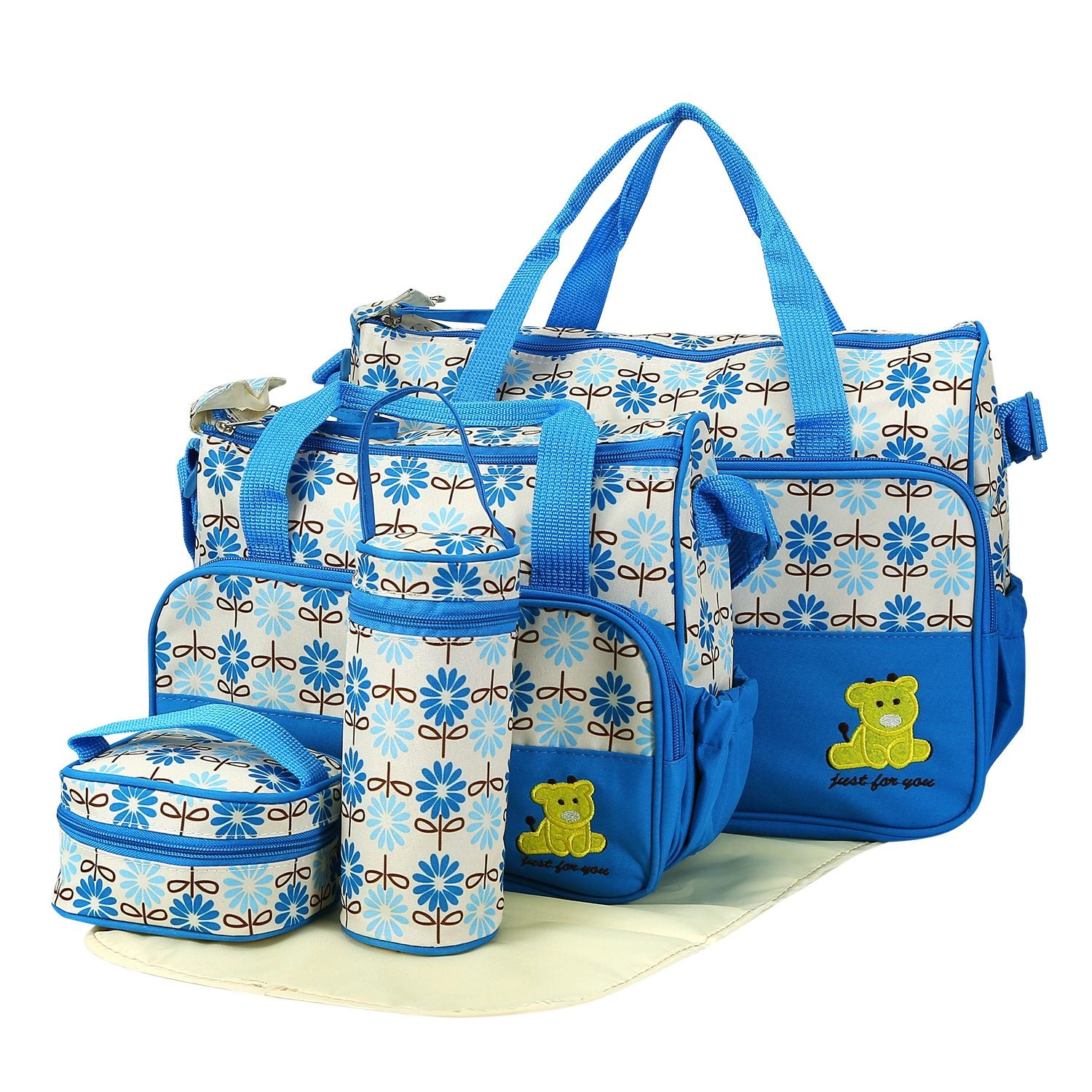 GBruno 5-Piece Diaper Bag Set With Changing Pad