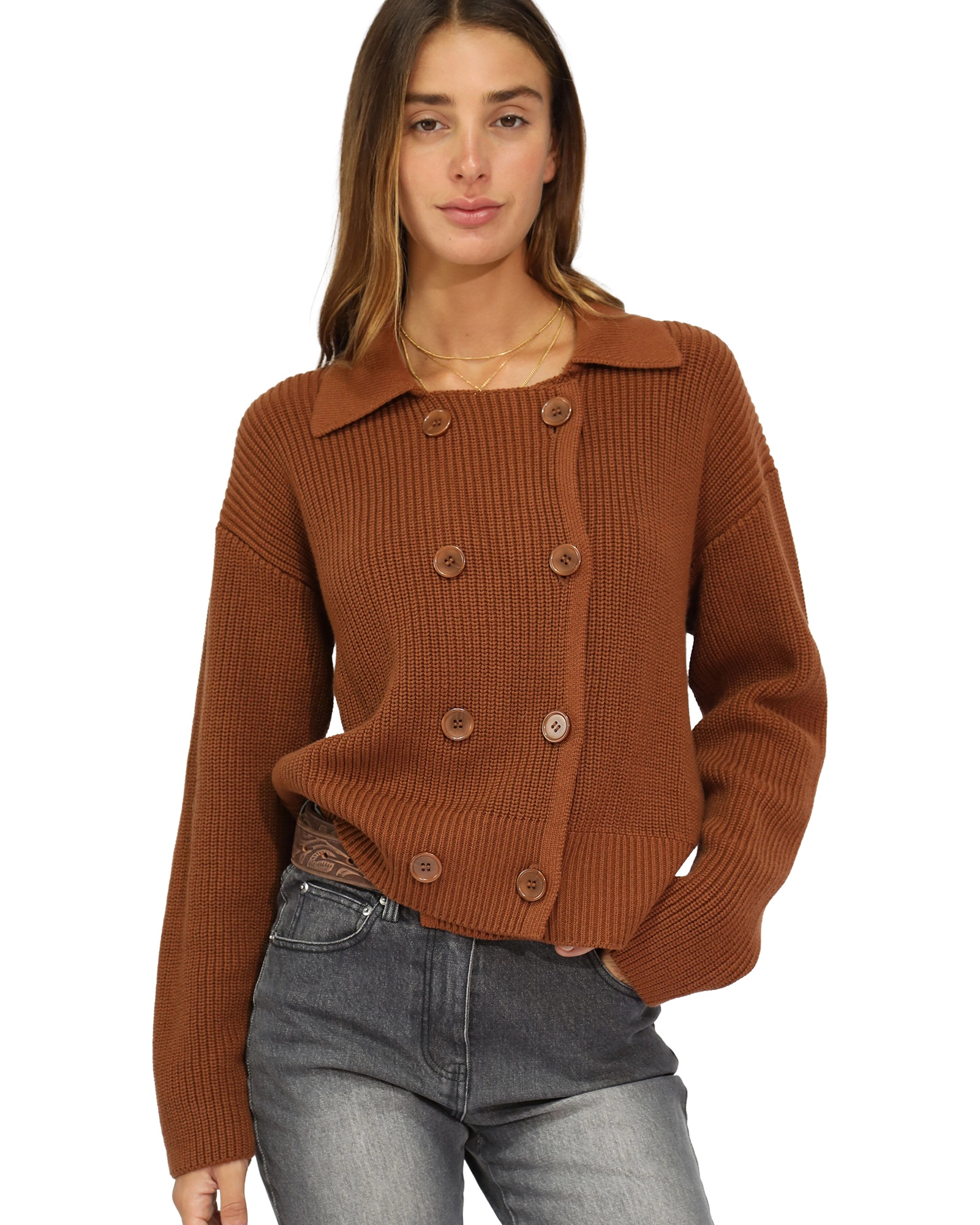 Belle & Bloom Make It With You Buttoned Cardi Jacket