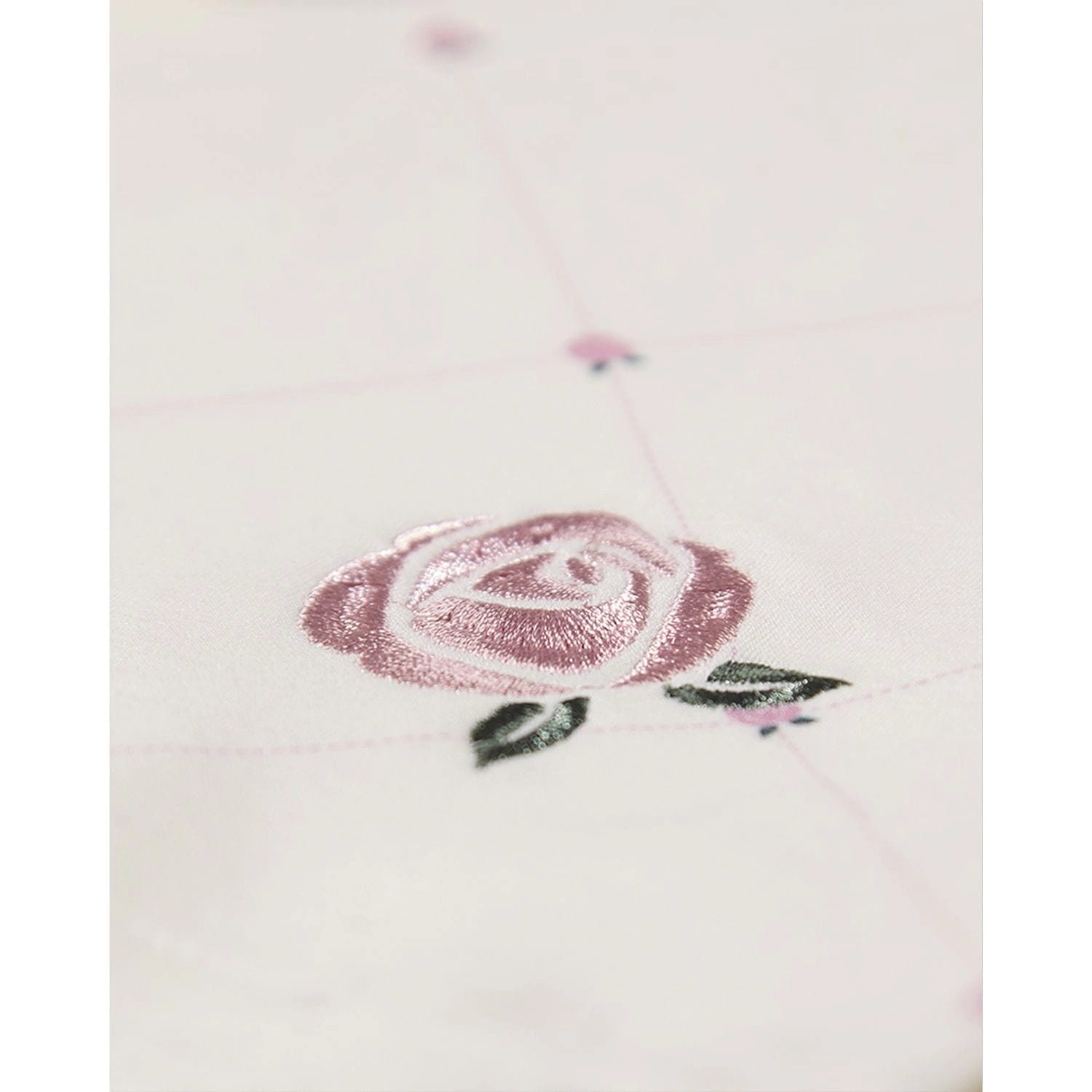 MeMoi Baby Girl Rosettes and Stitching Blanket