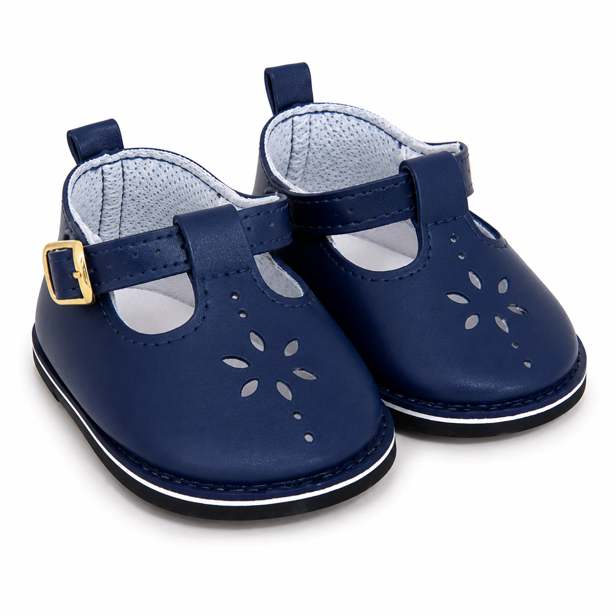 MBD  Classic Navy Mary Jane Doll Shoes with Cutout Detail – 18 Inch Doll Shoes