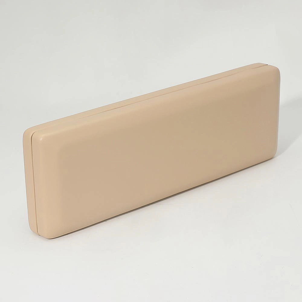 FASHNZFAB Faux Leather Structured Long Clutch Bag
