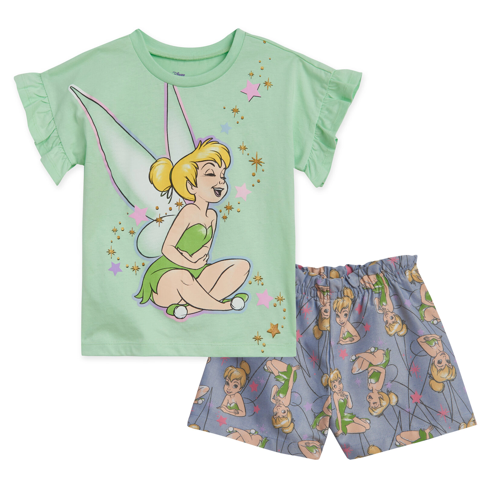 Disney Girls' 2-Piece T-Shirt and Shorts Set
