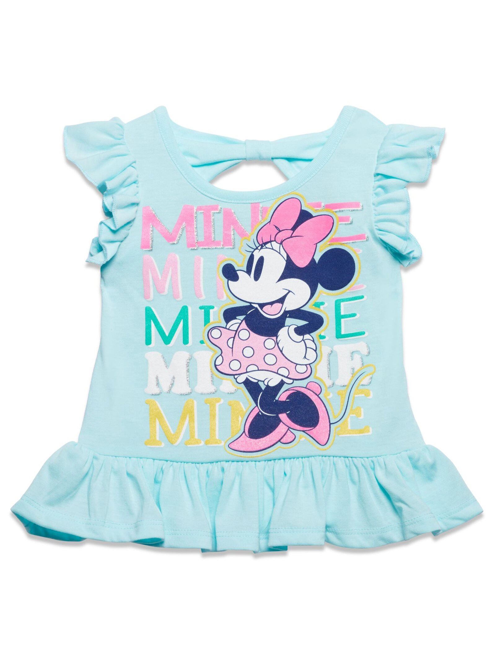 Disney Minnie Mouse Girls' Sleeveless 2-Piece Tank Top and Shorts Set