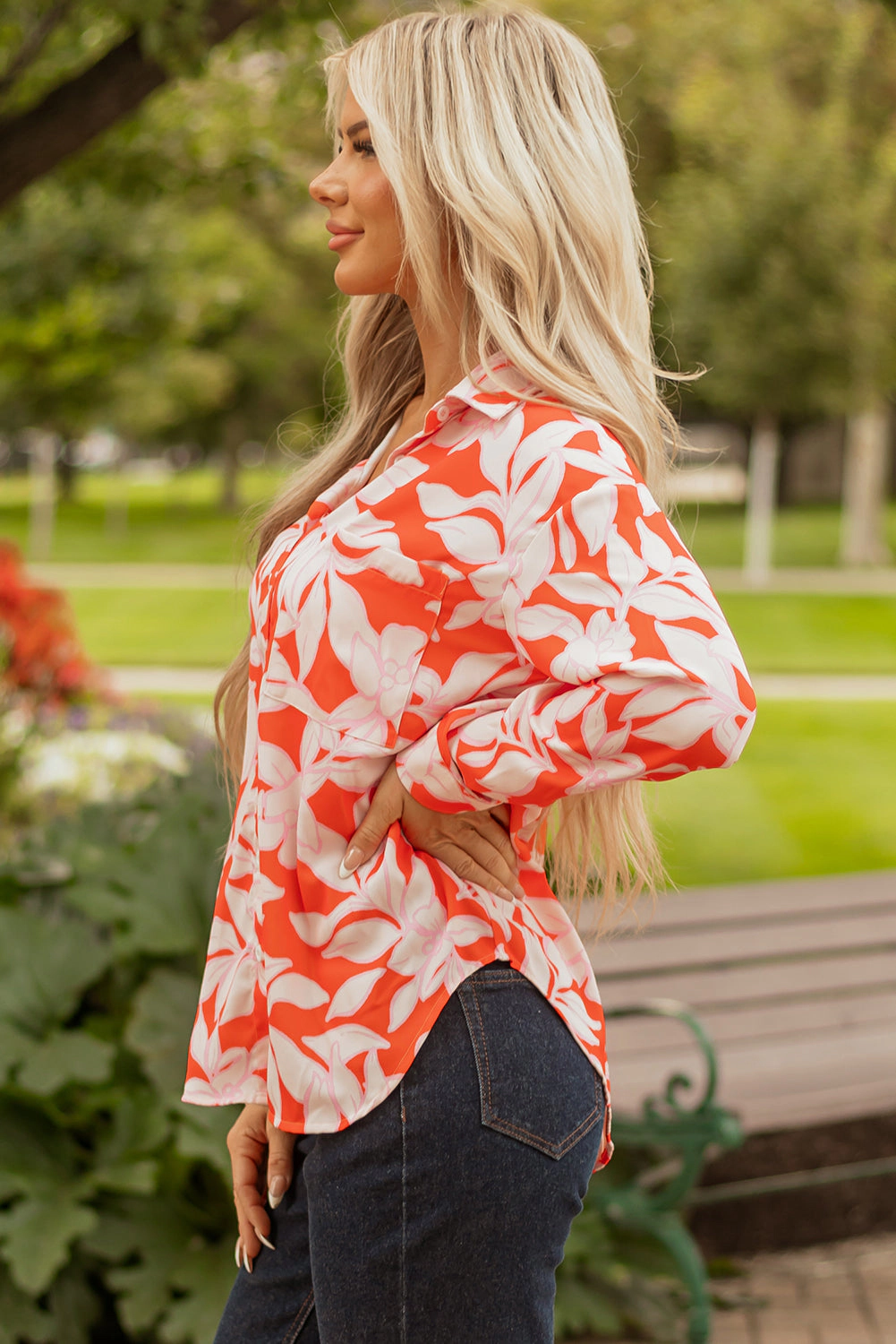Threaded Pear Women's Serenity Single Chest Up Shirt