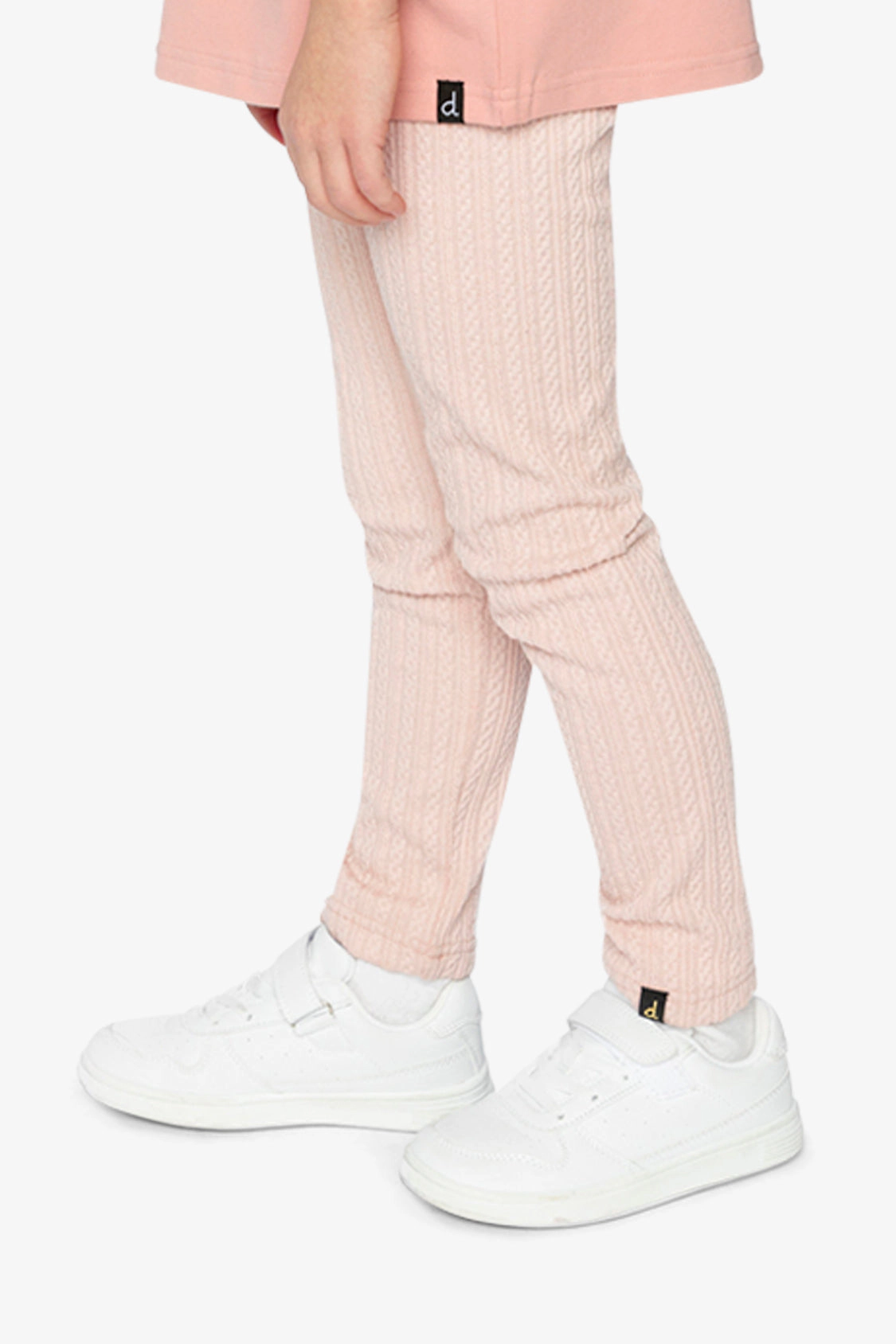 Deux par Girls Ribbed Jacquard Leggings