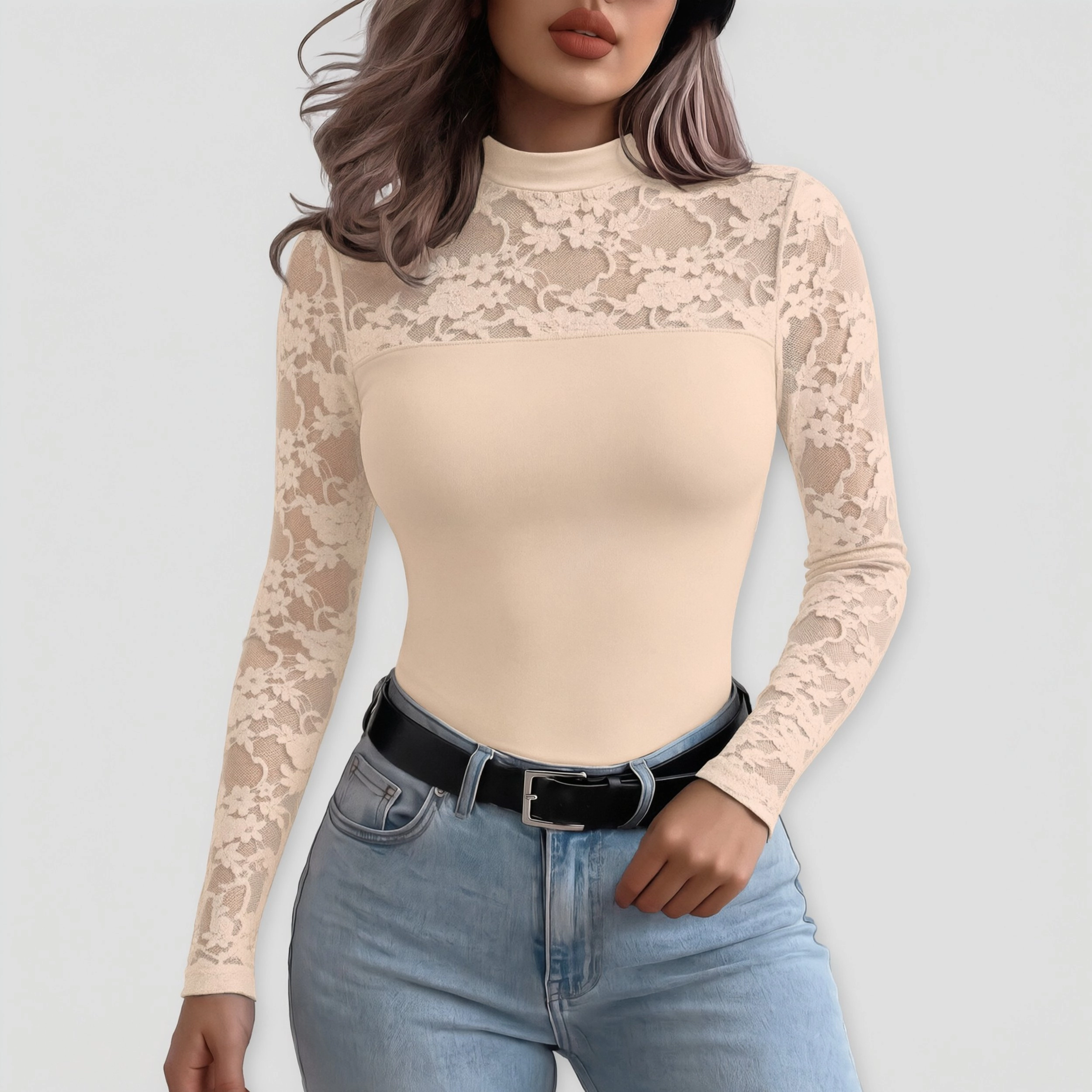 Zeagoo Women Ruched Round Neck Blouse