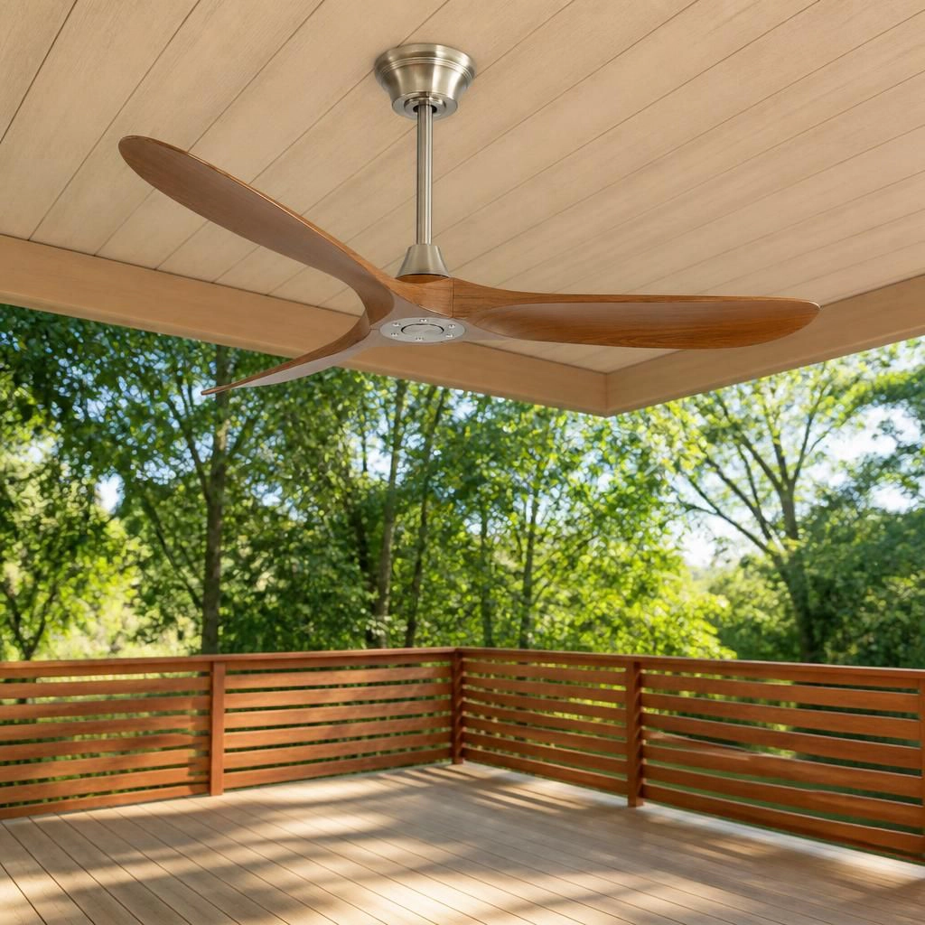 ELEMENT ACE 60 Inch Quiet Flush Mount Ceiling Fan