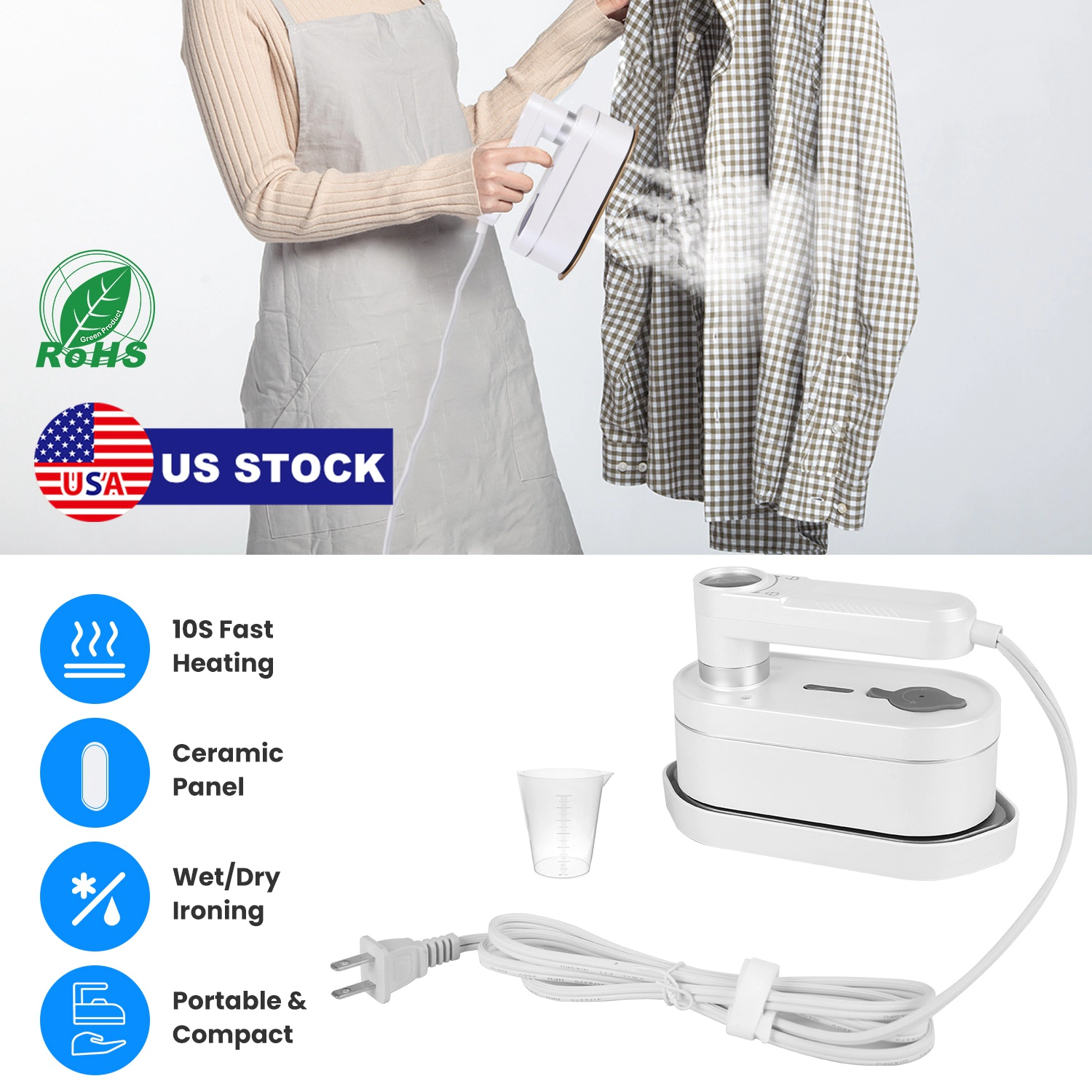 NEW Home Unisex 1200W Handheld Clothing Steamer