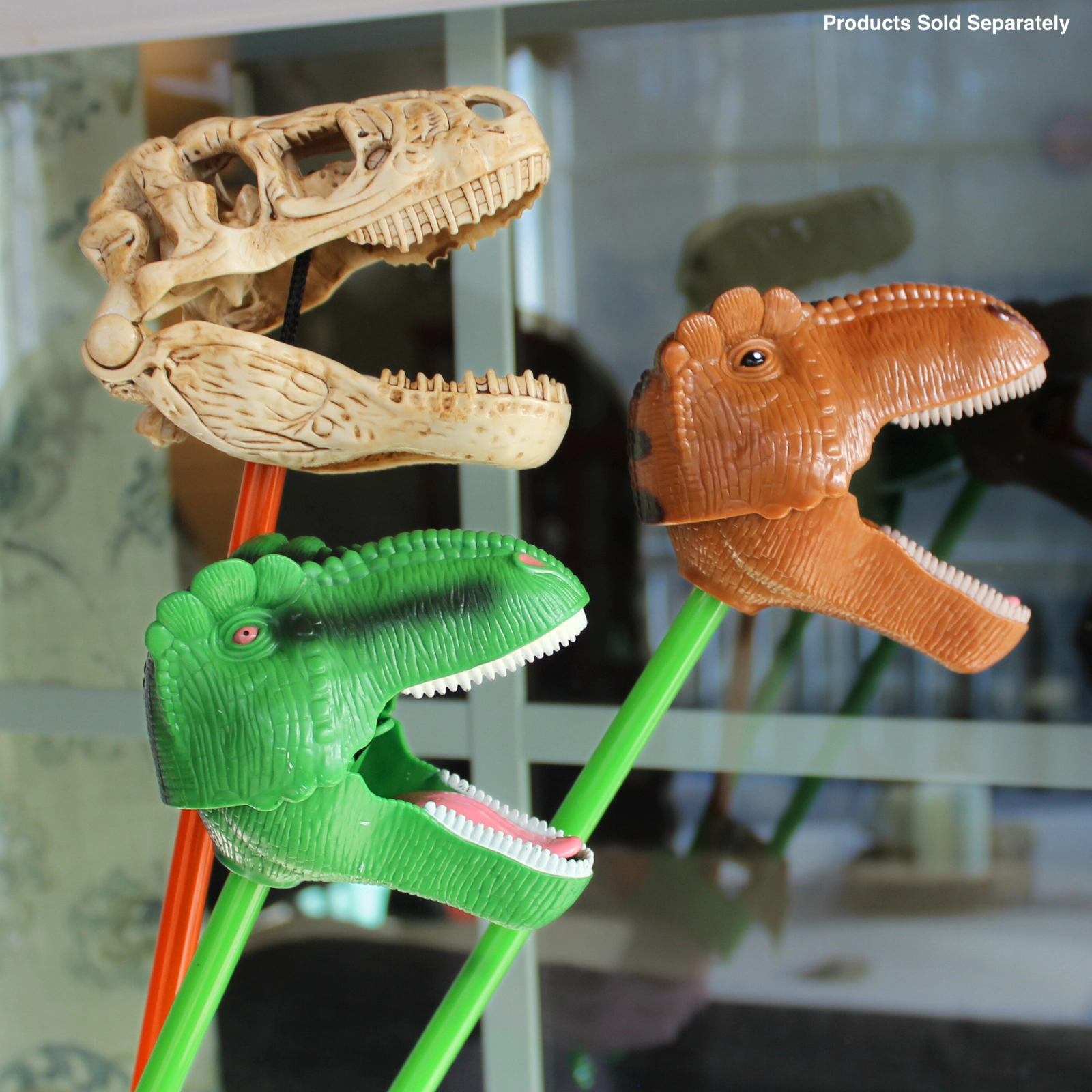 Safari Ltd. - Brown T-Rex Snapper - Hand-Operated 18" Grabber Toy for Kids