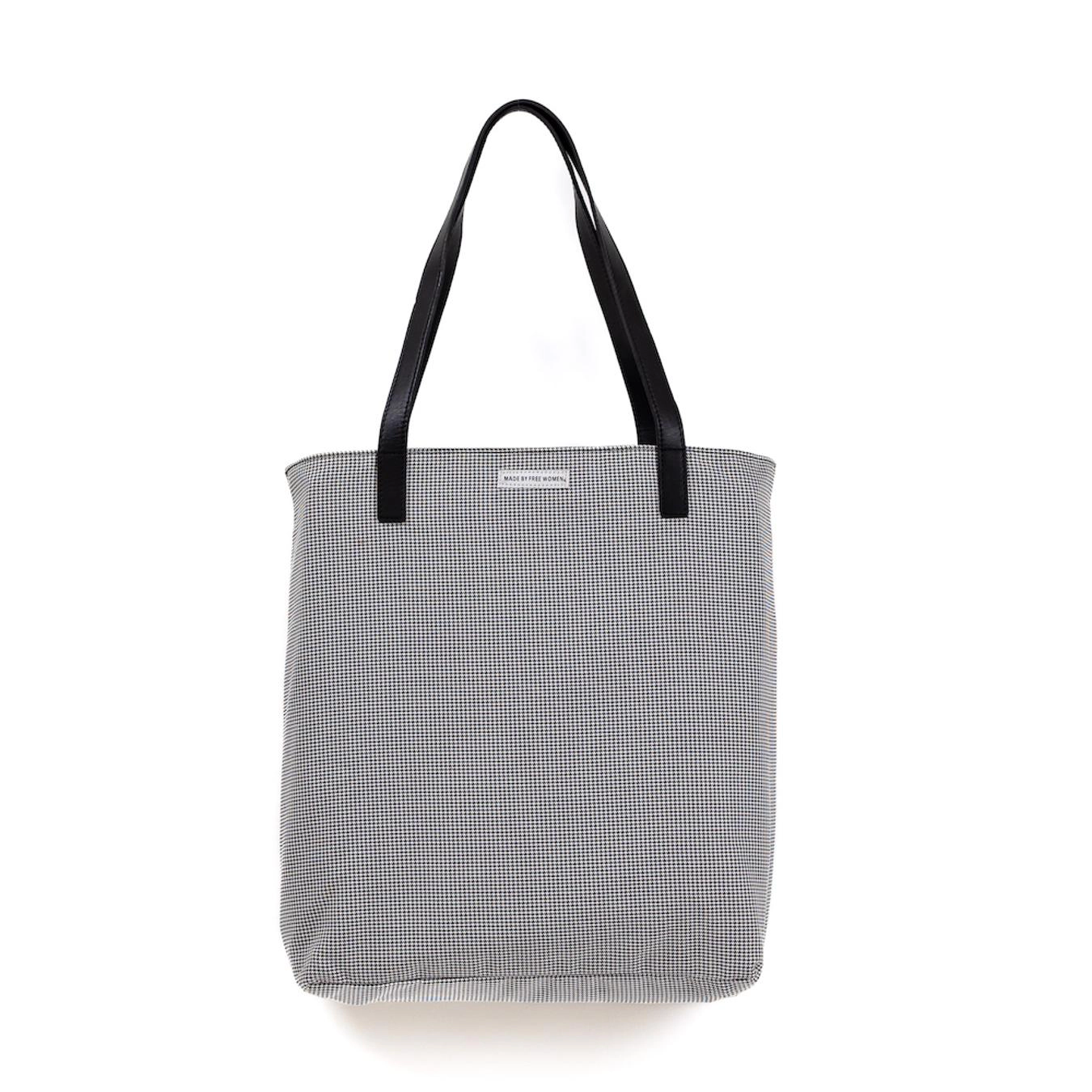 Made Free Houndstooth Print Day Tote