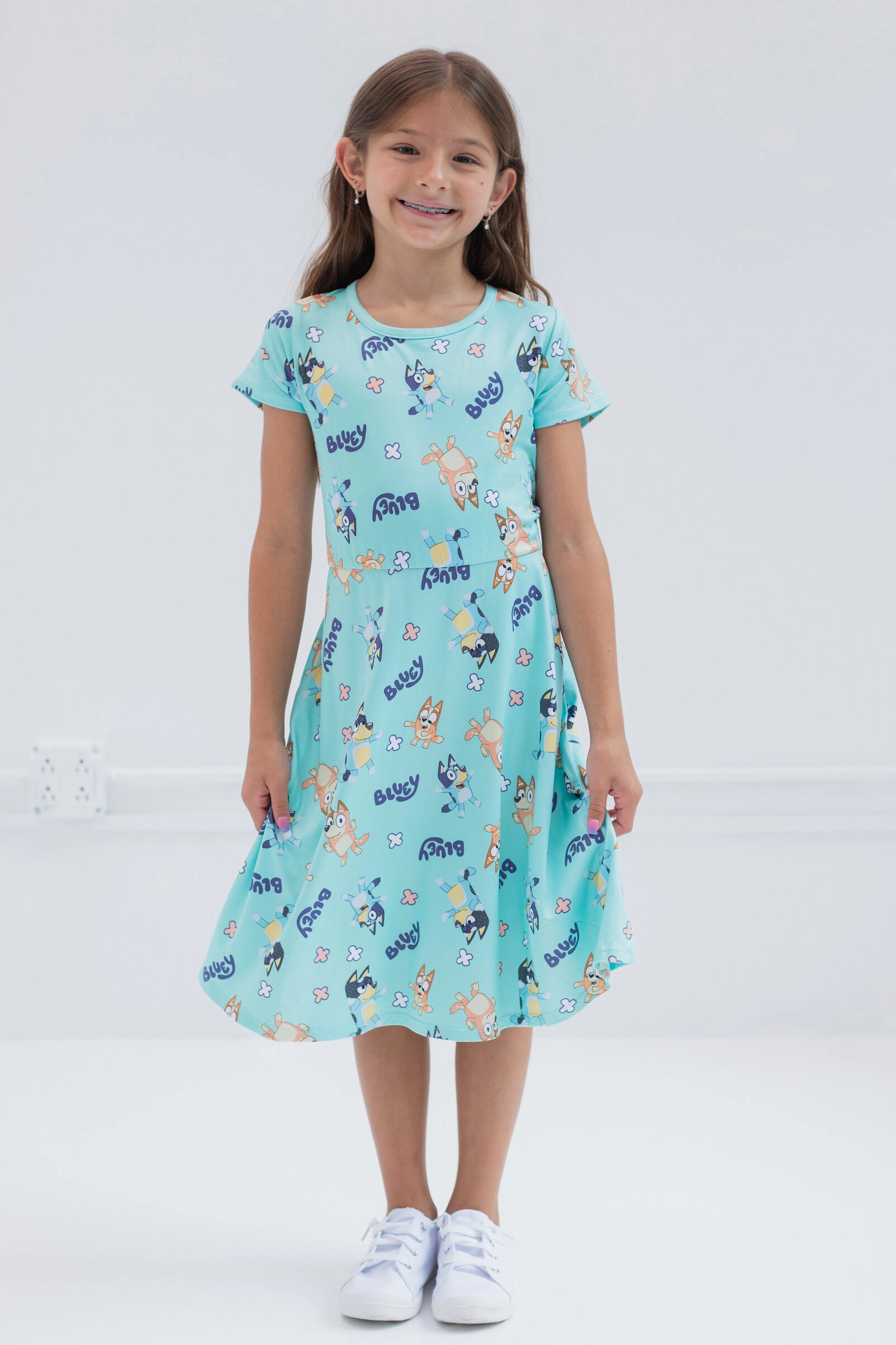 Bluey Girls' 2-Pack Skater Dresses