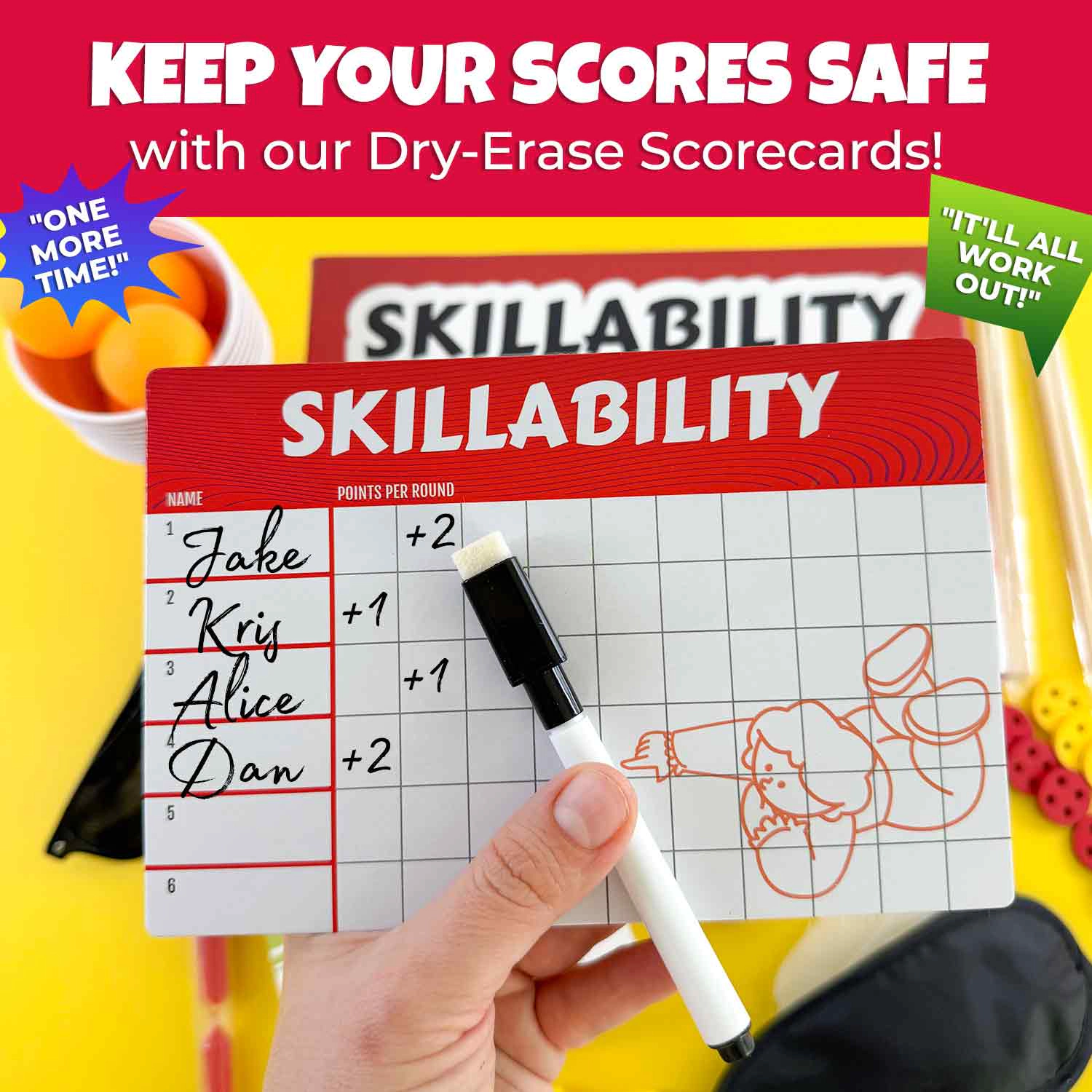 QUOKKA Party Games for Adults & Family, 250 Fun Challenges, Team Building & Family Game Night