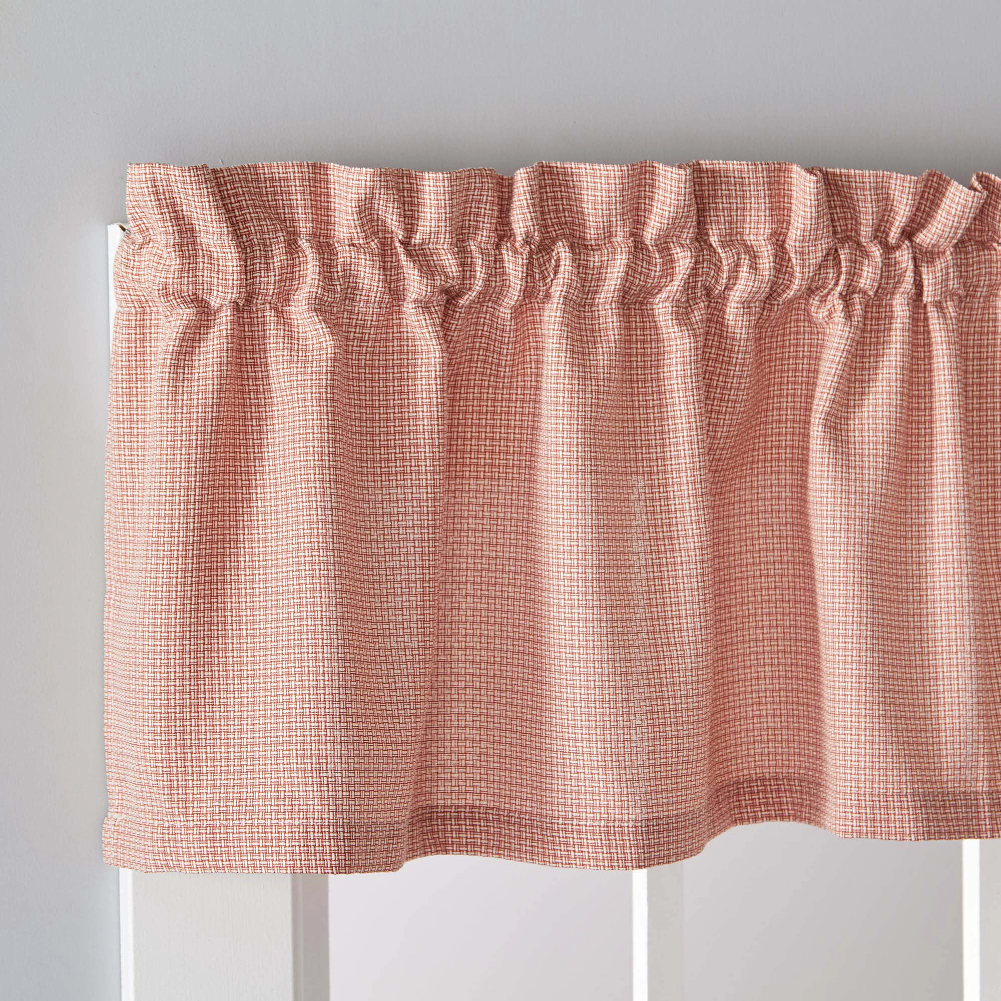 Saturday Knight Ltd Nelson Versatile Tailored Window Valance 58x13 Rust