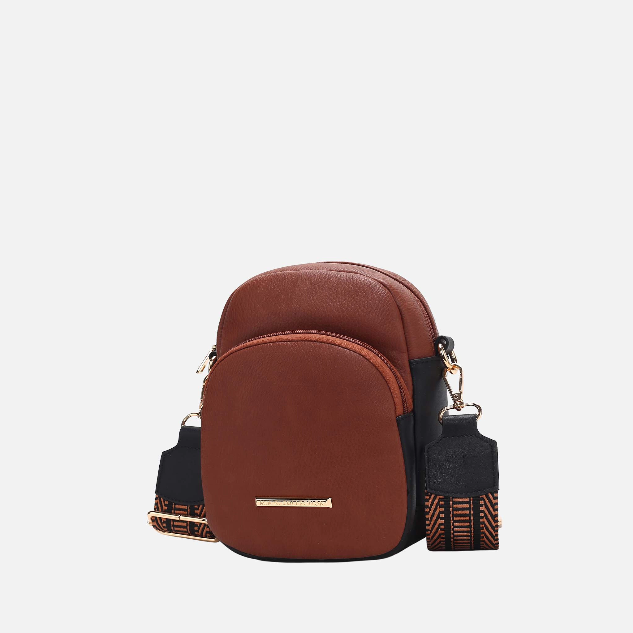 Mia K Collection Rachel Women's Vegan Leather Crossbody Bag