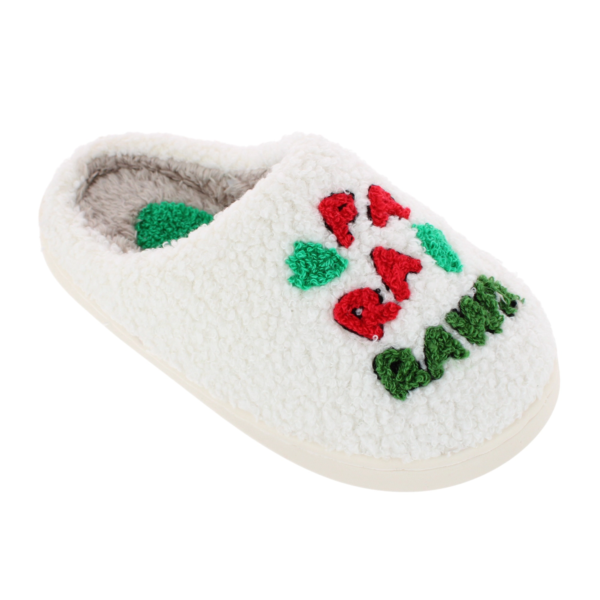 CTM Kids' & Toddler Boys' Christmas Dino Holiday Slippers