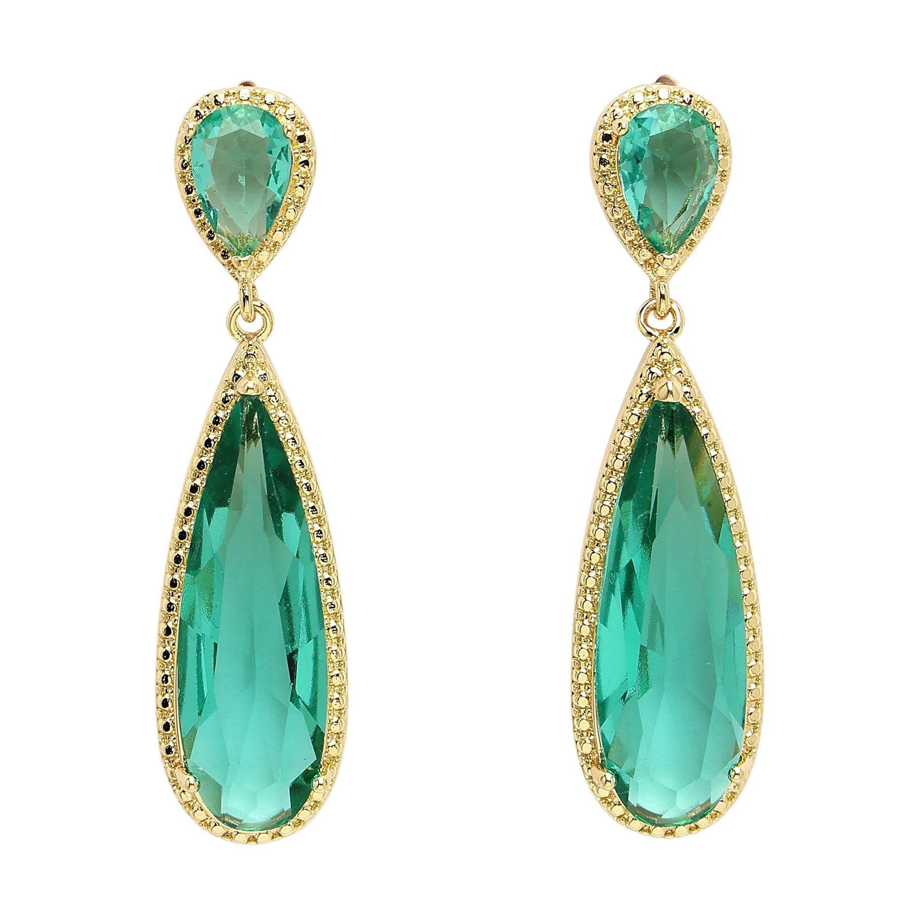 AGP PARIS Womens Diva Sleek Water Droplet Drop Earrings