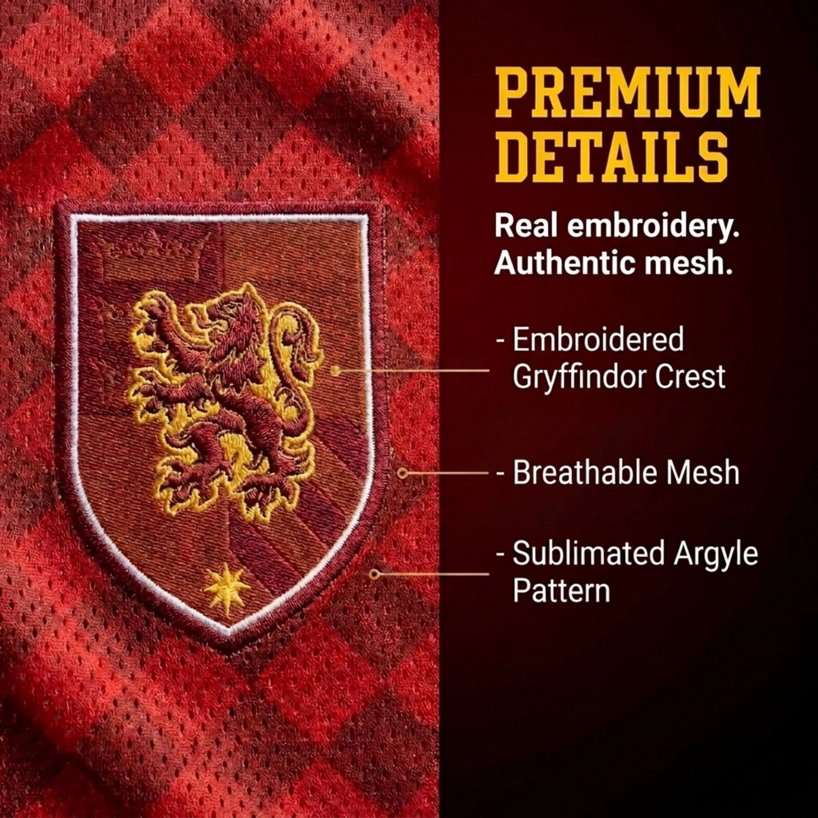 Harry Potter Boys' Athletic Long Sleeve Jersey